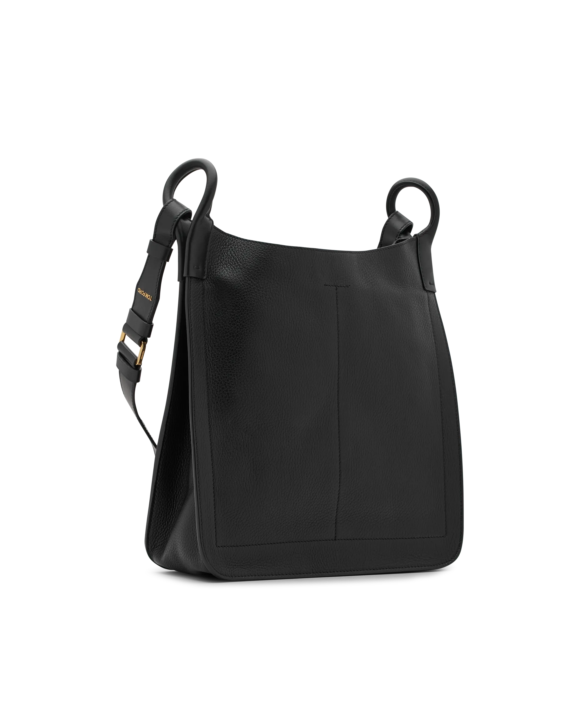 Grained Leather Crossbody Bag - DIHSAN
