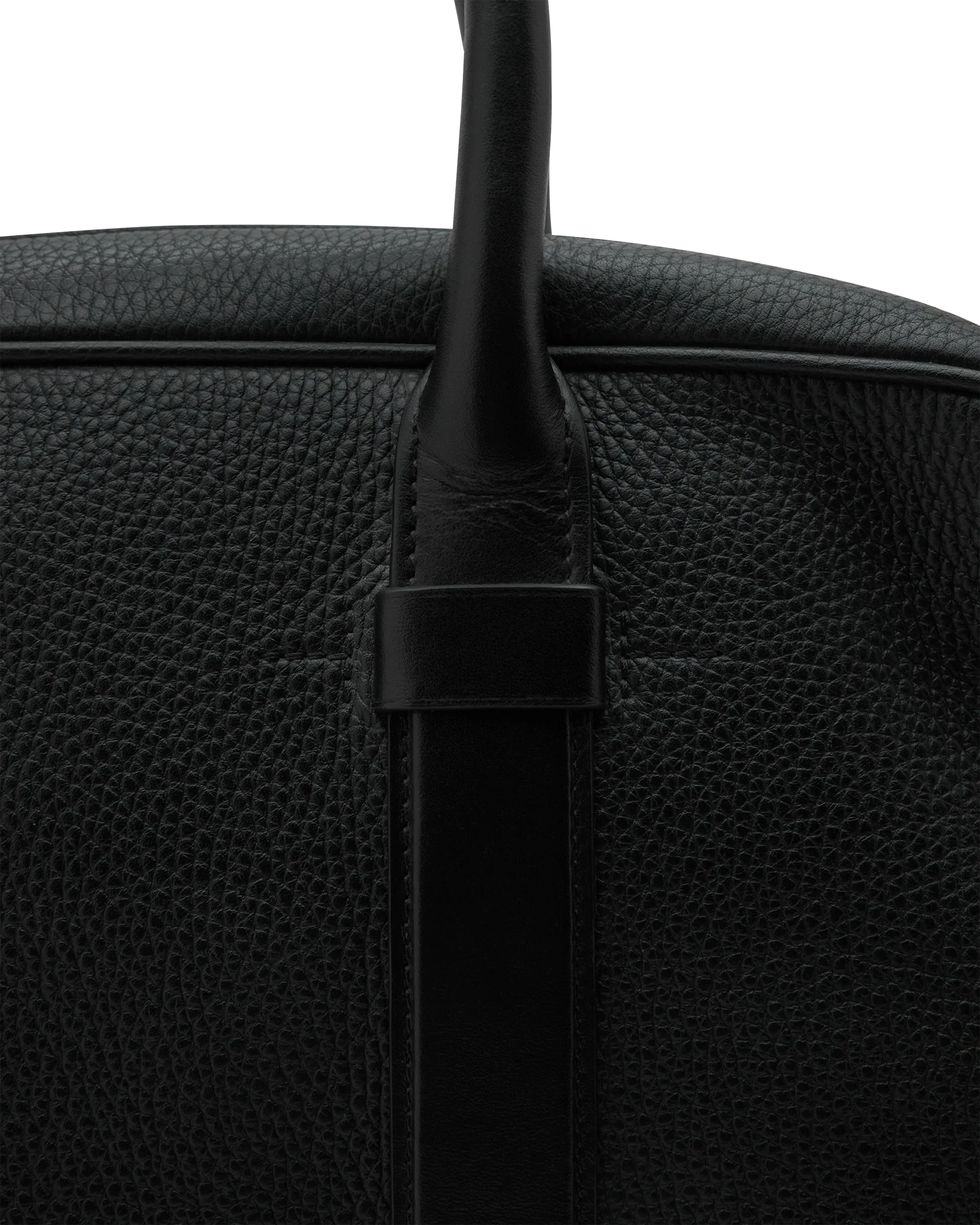 Wide Buckley Leather Briefcase - DIHSAN