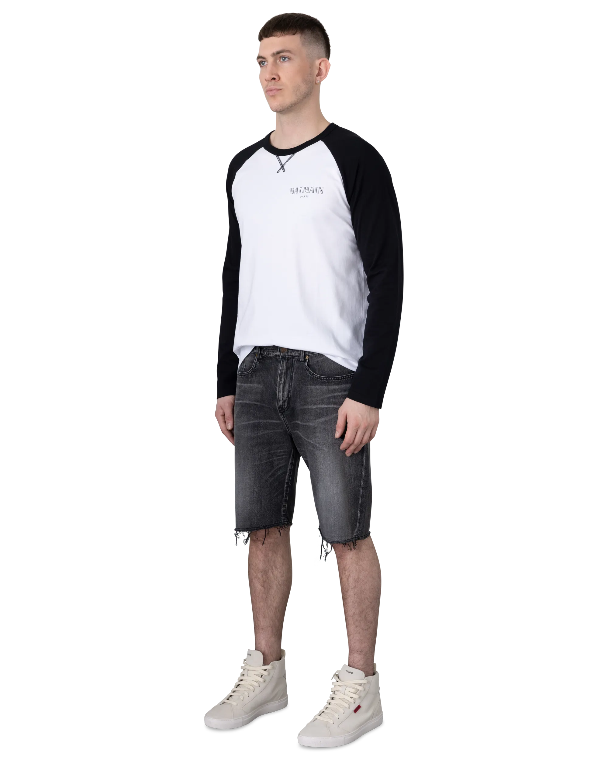 Raw Edge Denim Bermuda Short