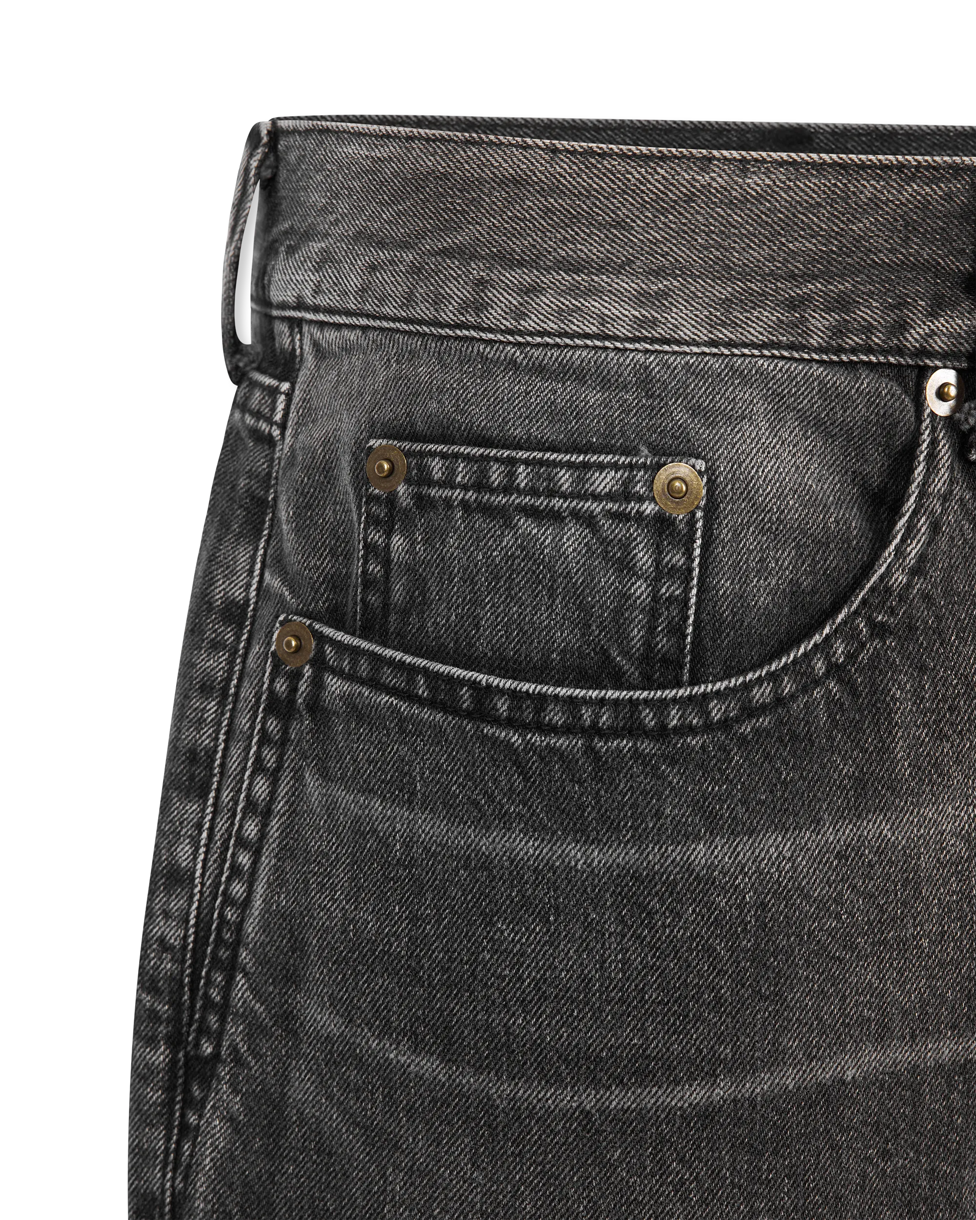 Raw Edge Denim Bermuda Short - DIHSAN