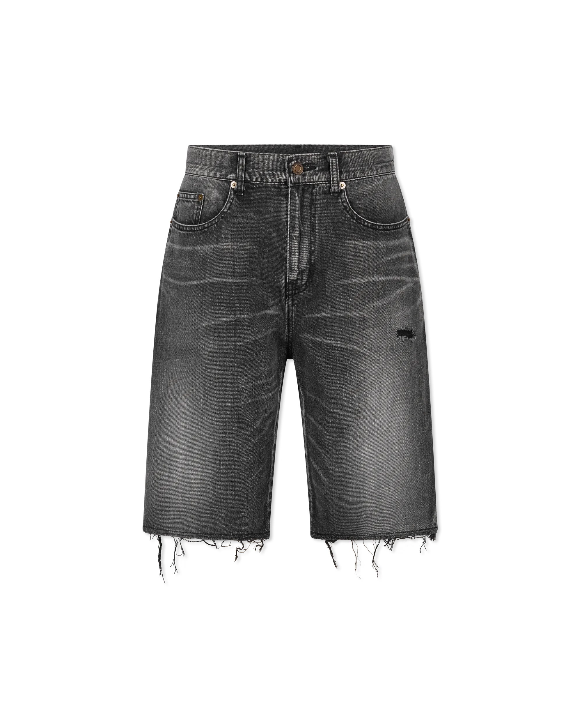 Raw Edge Denim Bermuda Short - DIHSAN