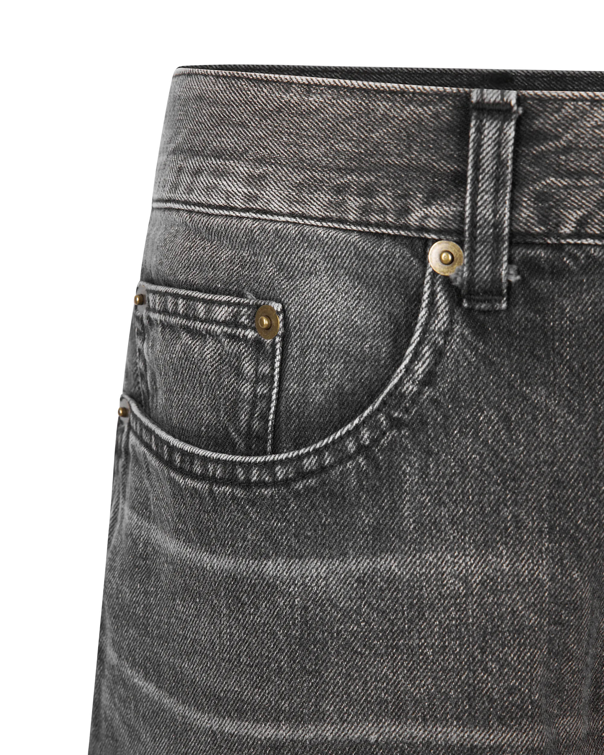 Raw Edge Denim Bermuda Short - DIHSAN