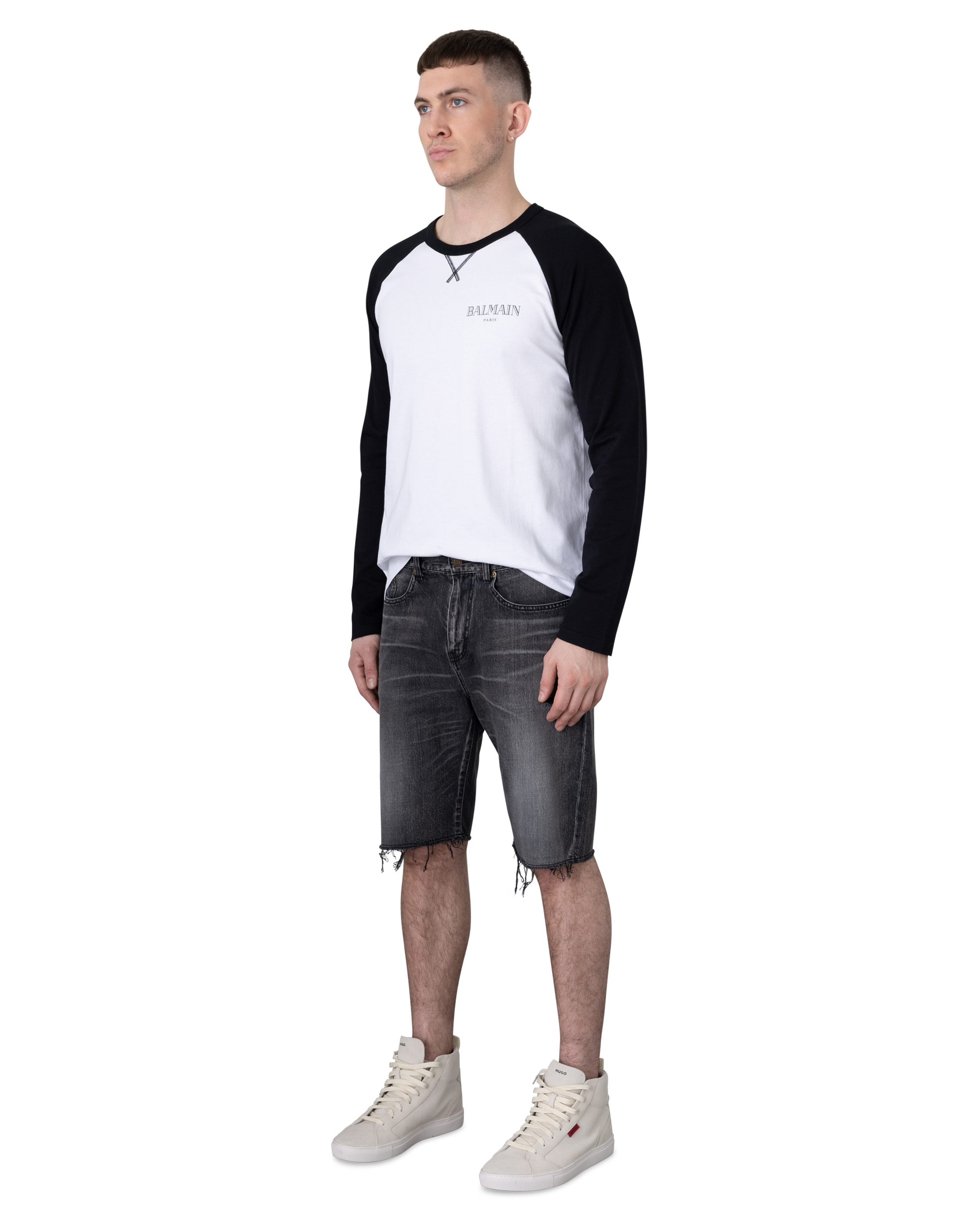 Raw Edge Denim Bermuda Short