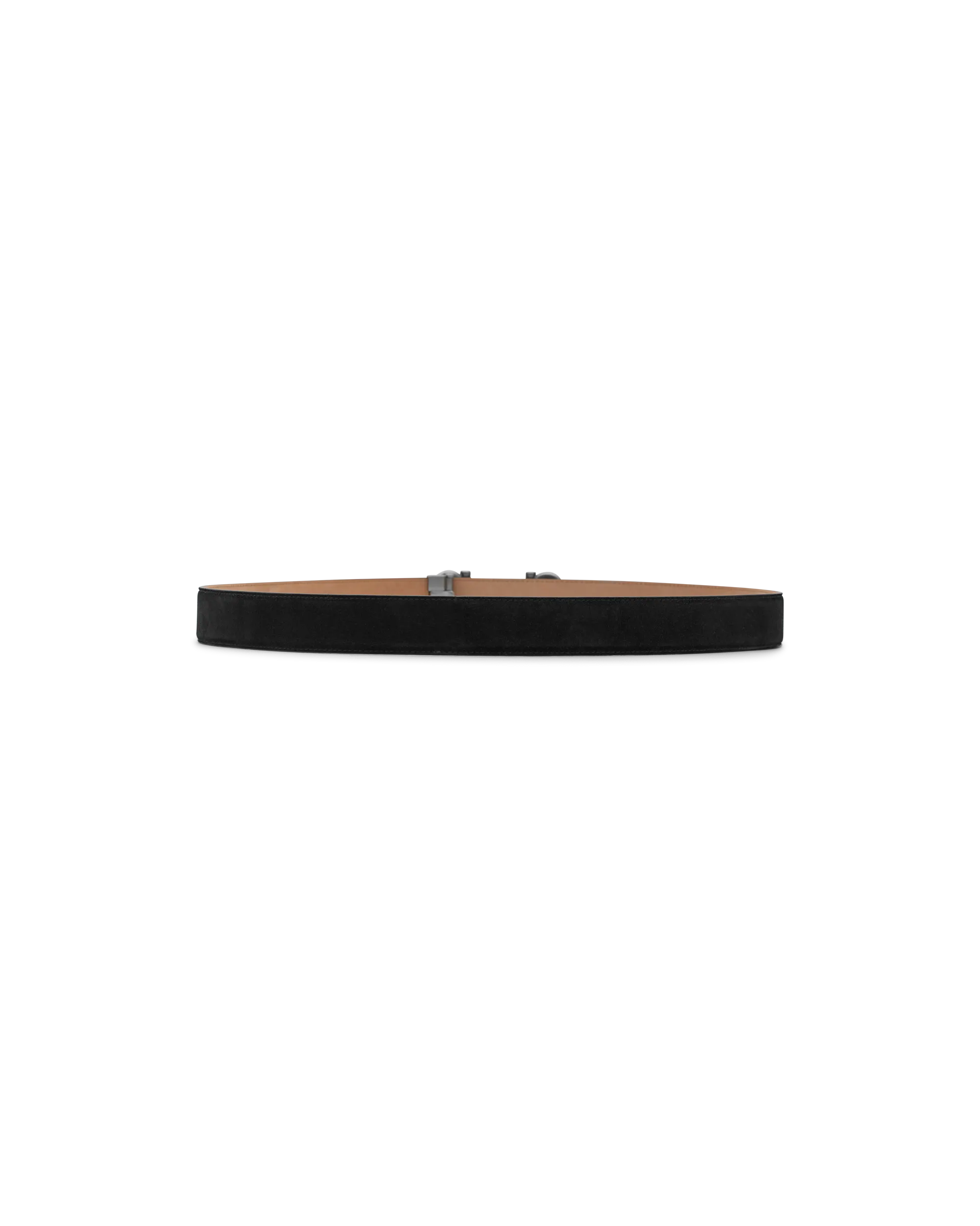 Double Gancini Suede Belt - DIHSAN