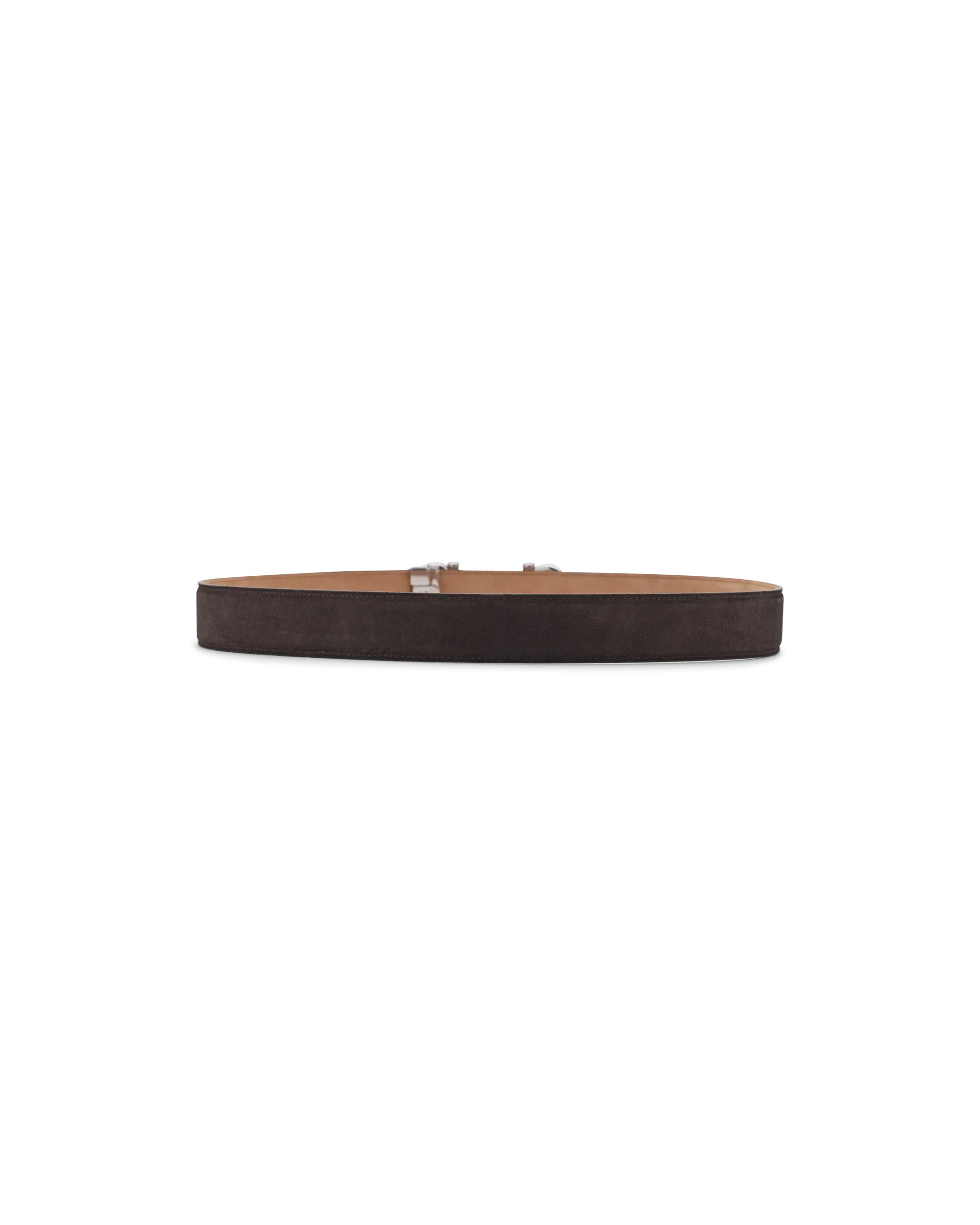 Double Gancini Suede Belt - DIHSAN