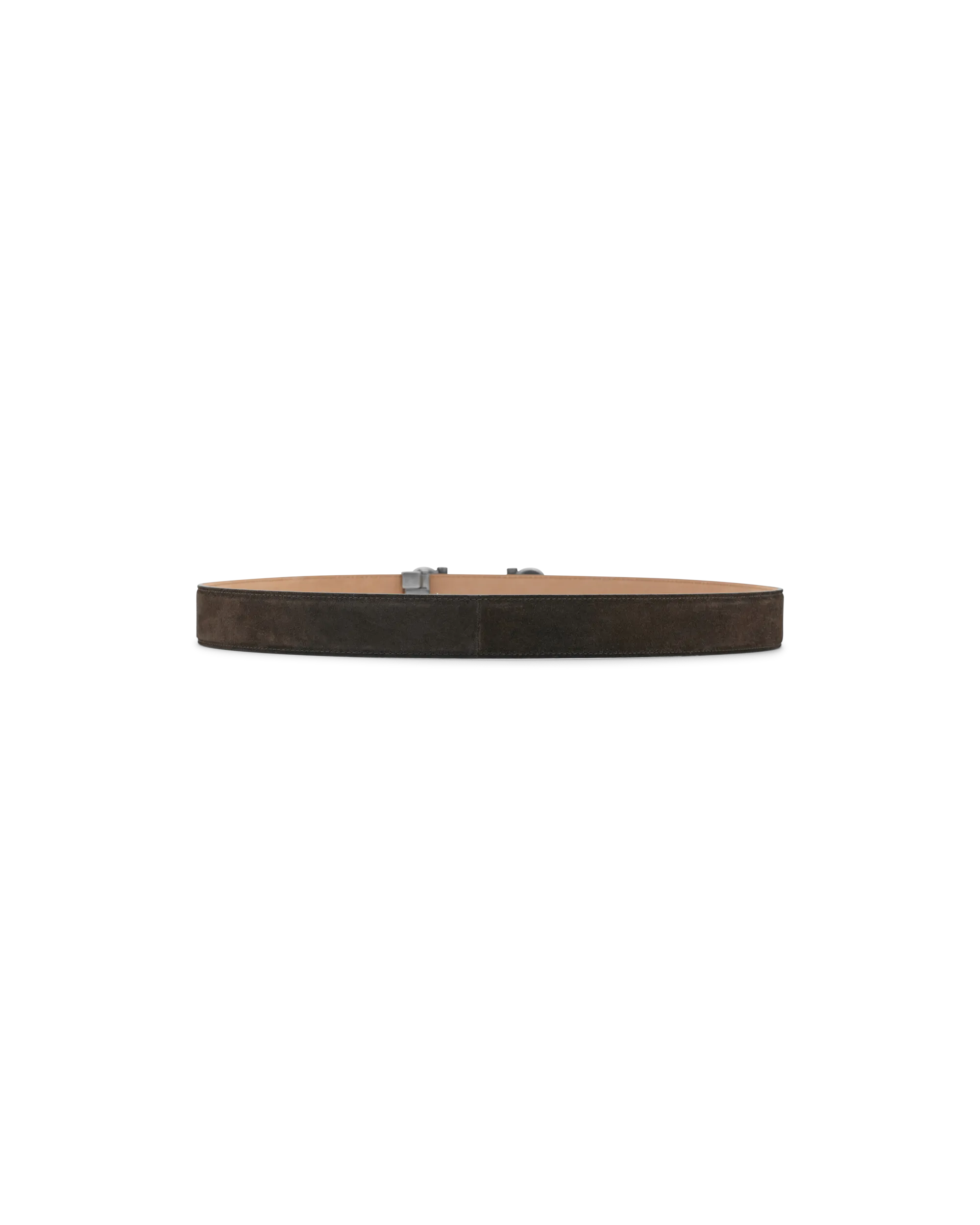 Double Gancini Suede Belt - DIHSAN