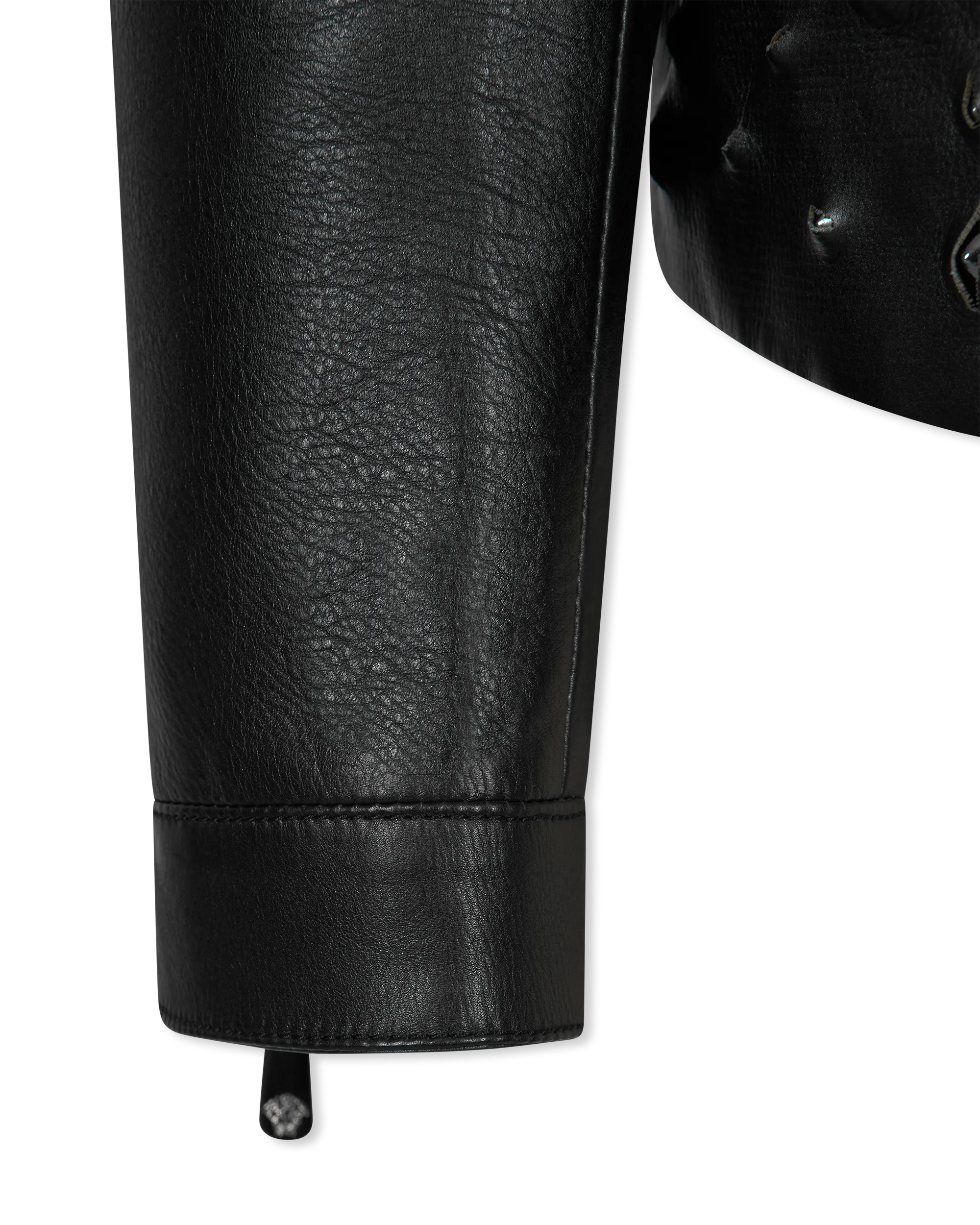 Laser Cut Studded Jacket - DIHSAN