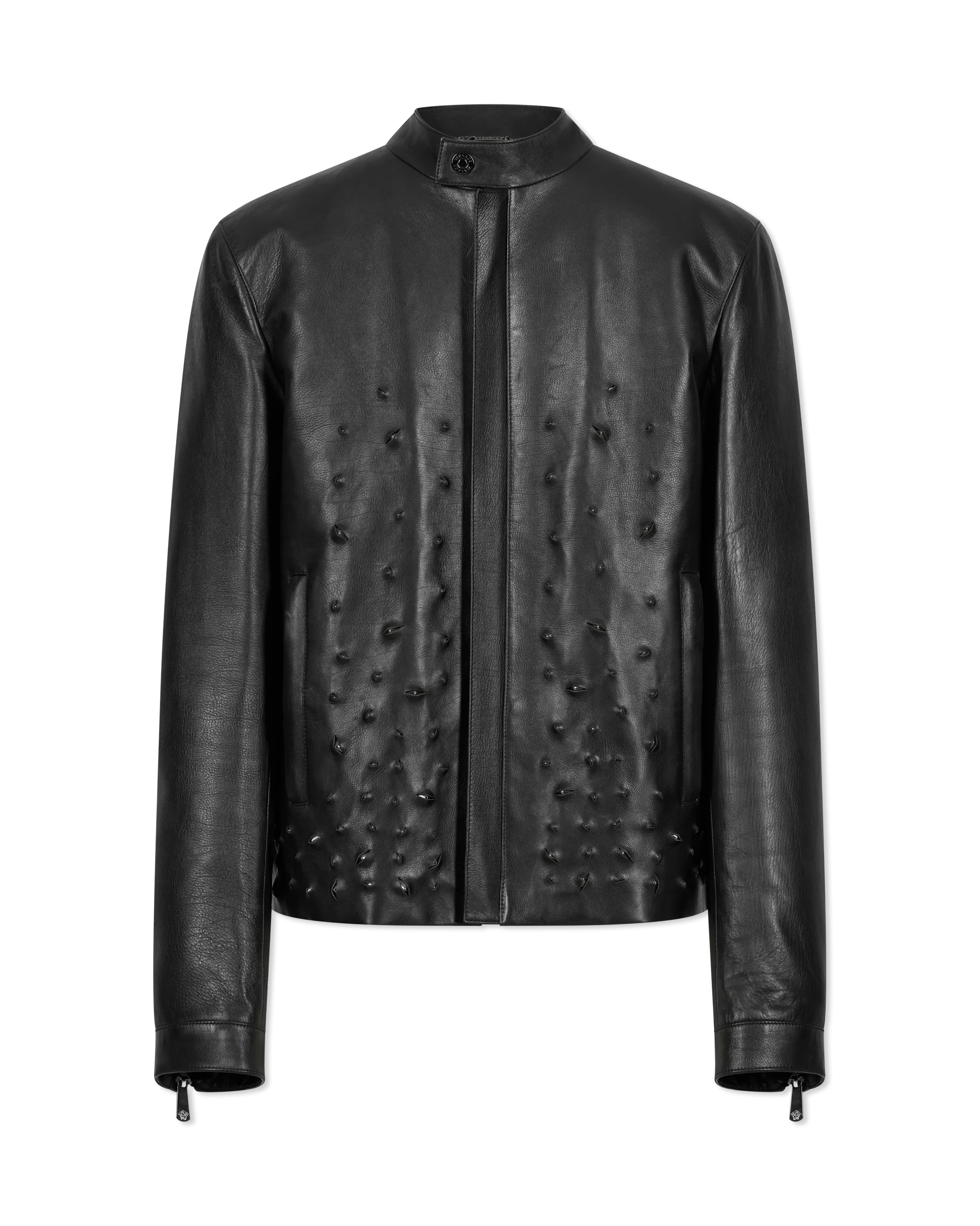 Laser Cut Studded Jacket - DIHSAN