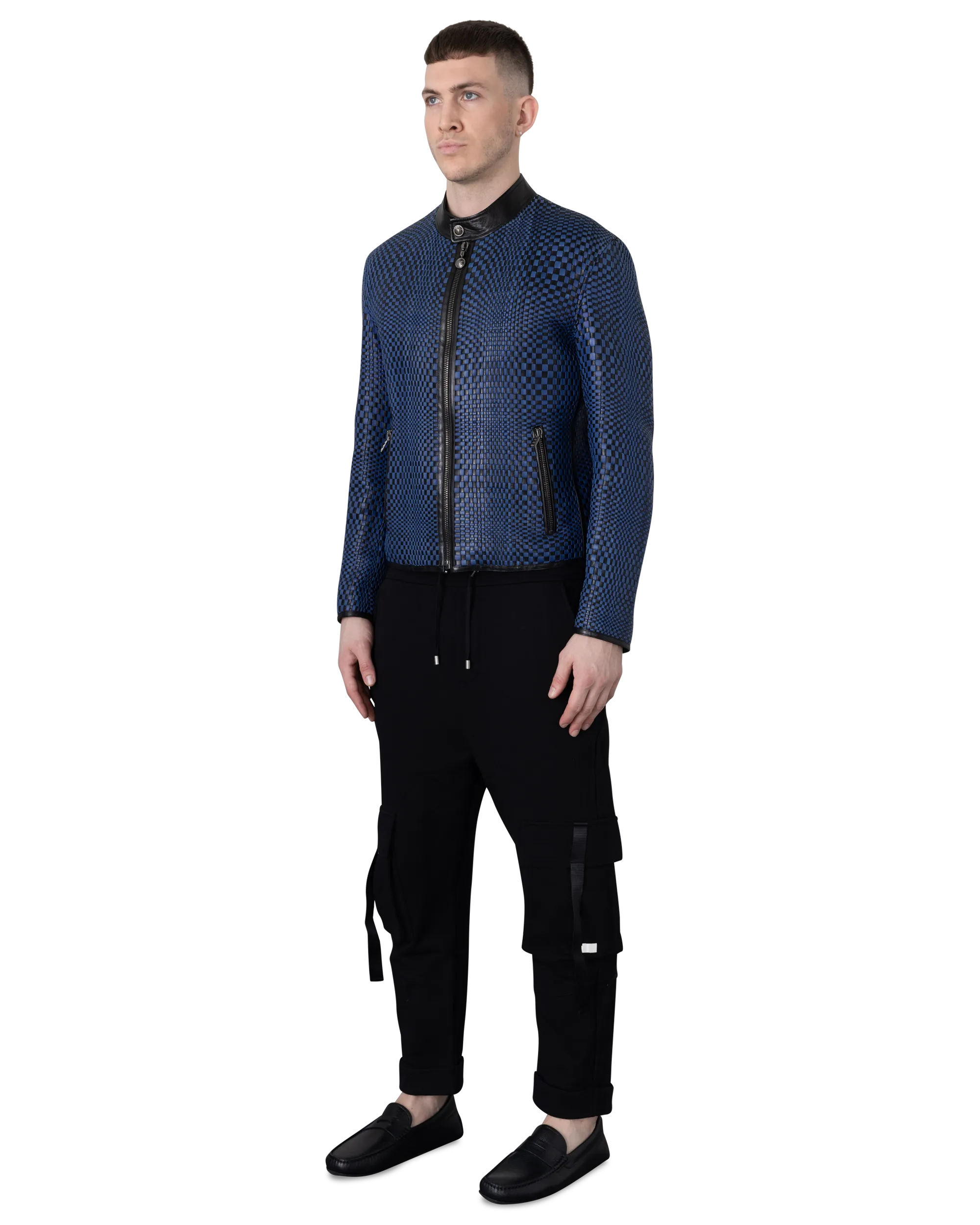 Runway Handwoven Leather Jacket