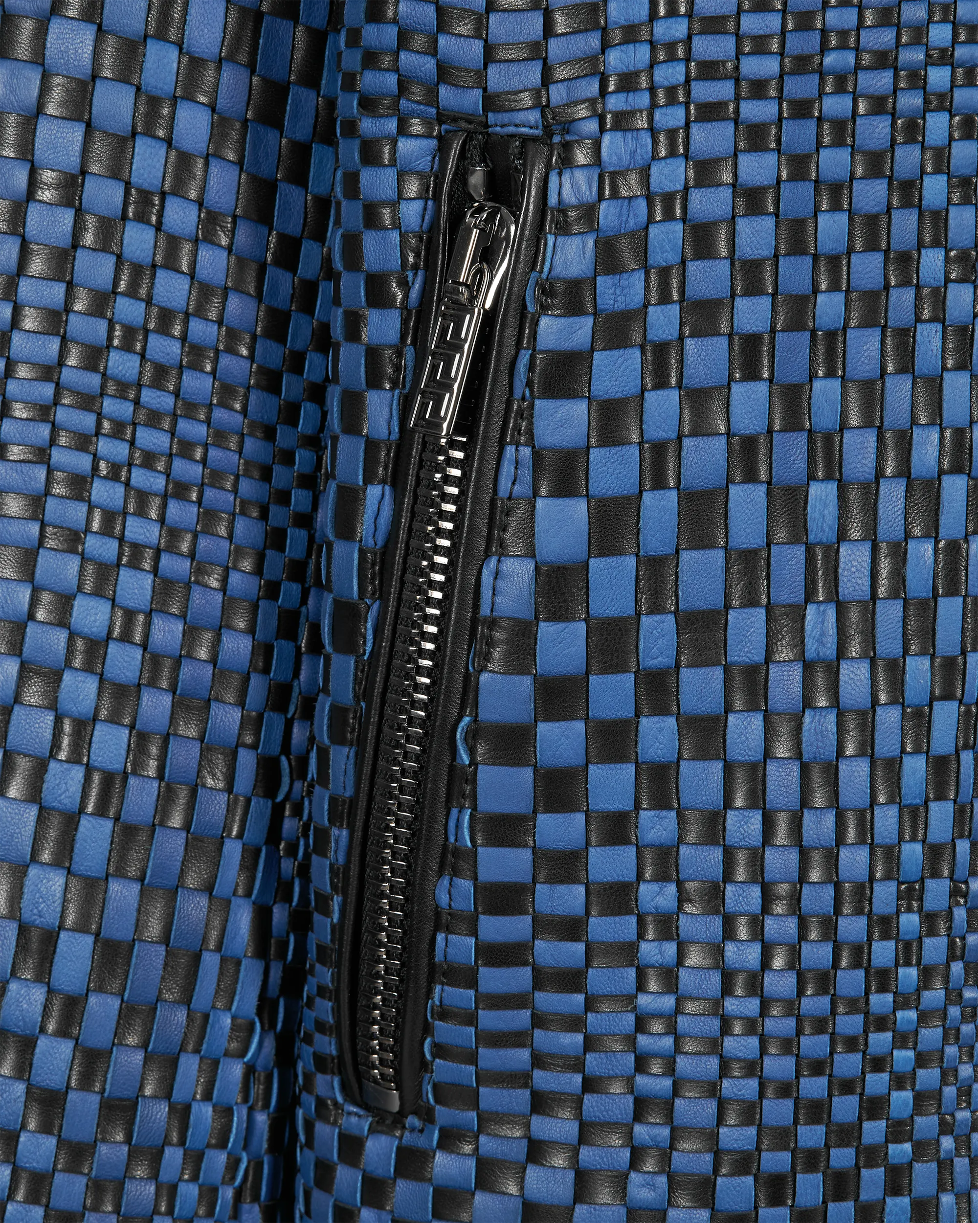 Runway Handwoven Leather Jacket - DIHSAN