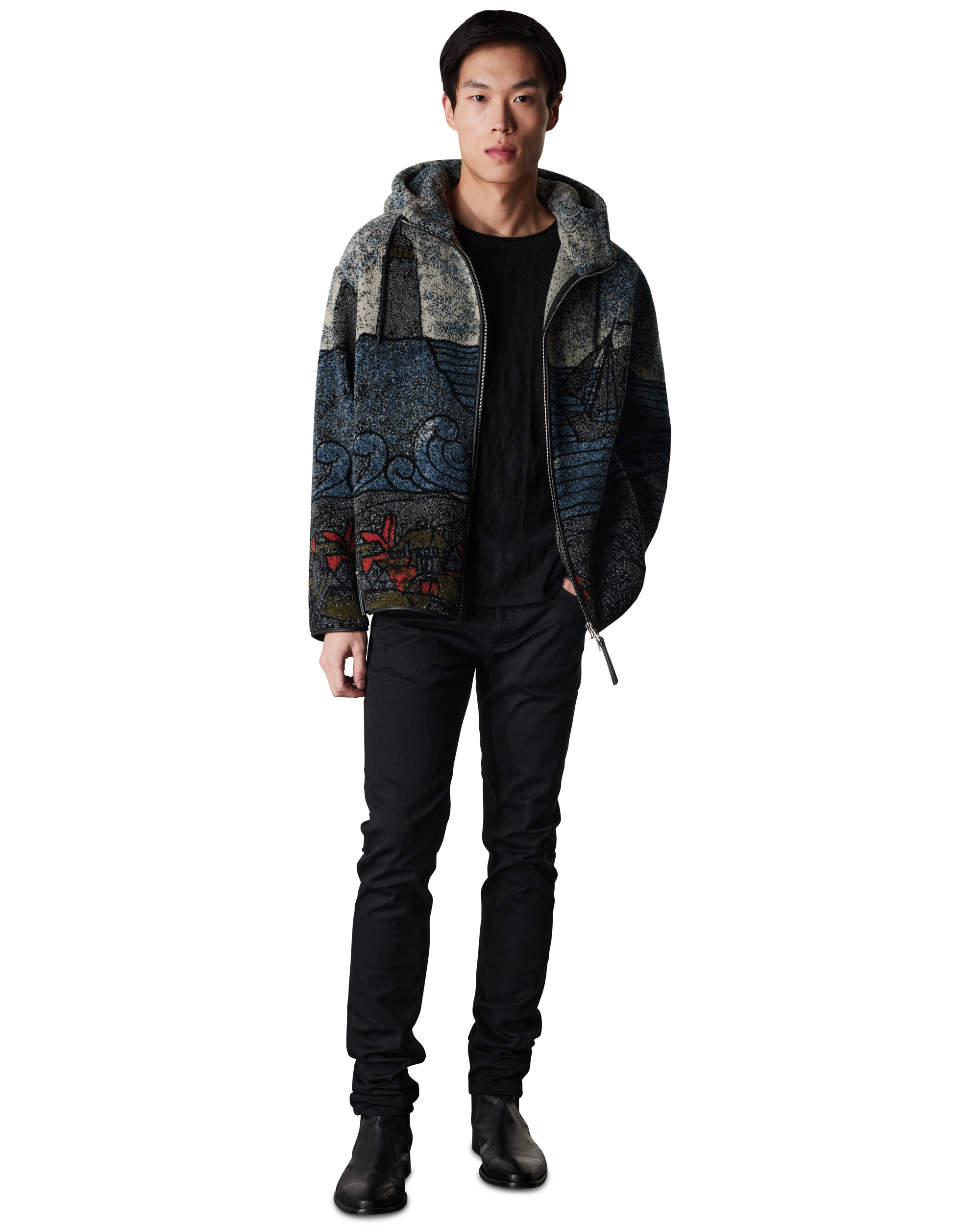 Lighthouse Hooded Fleece Jacket