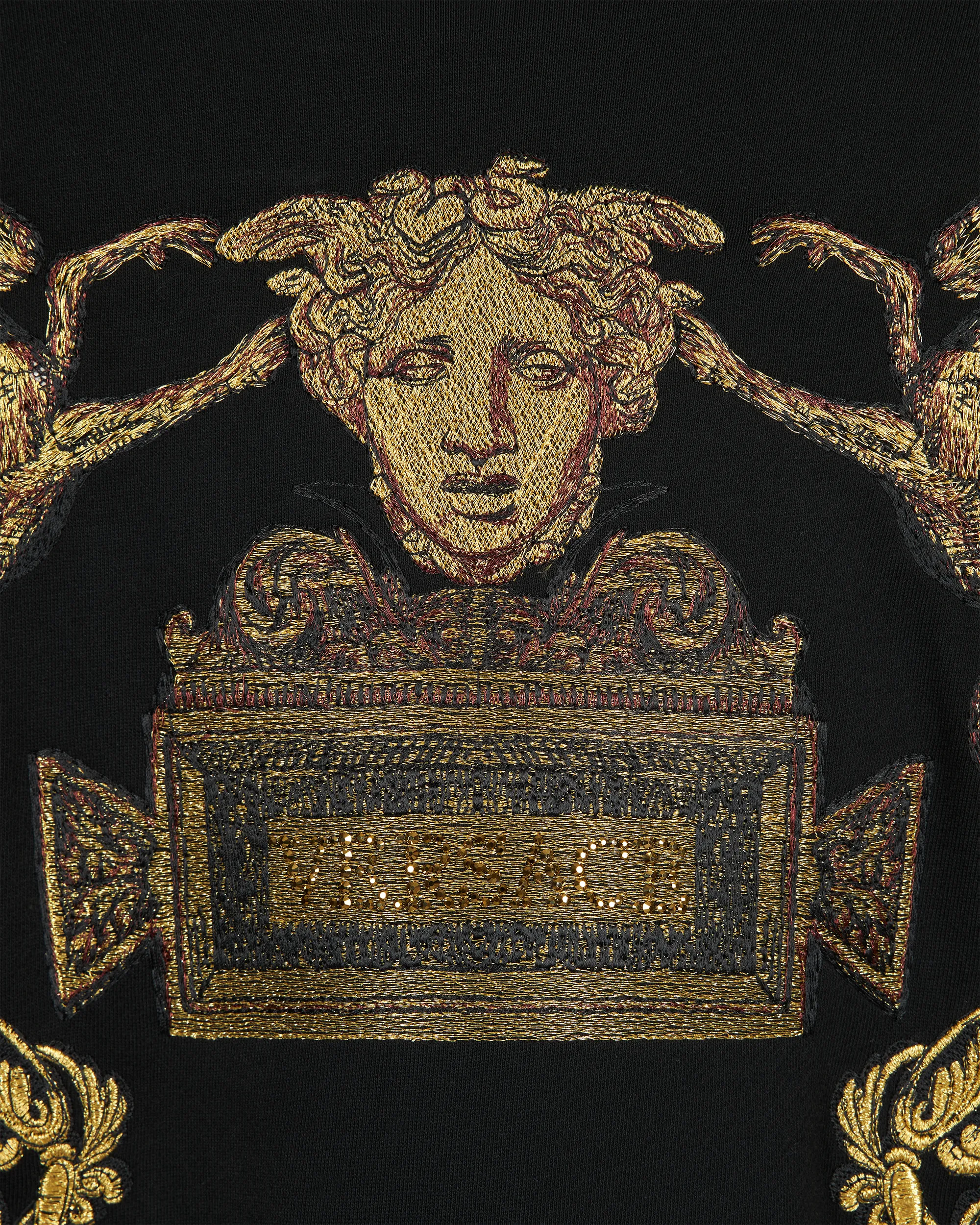 Baroque Applique Sweatshirt - DIHSAN