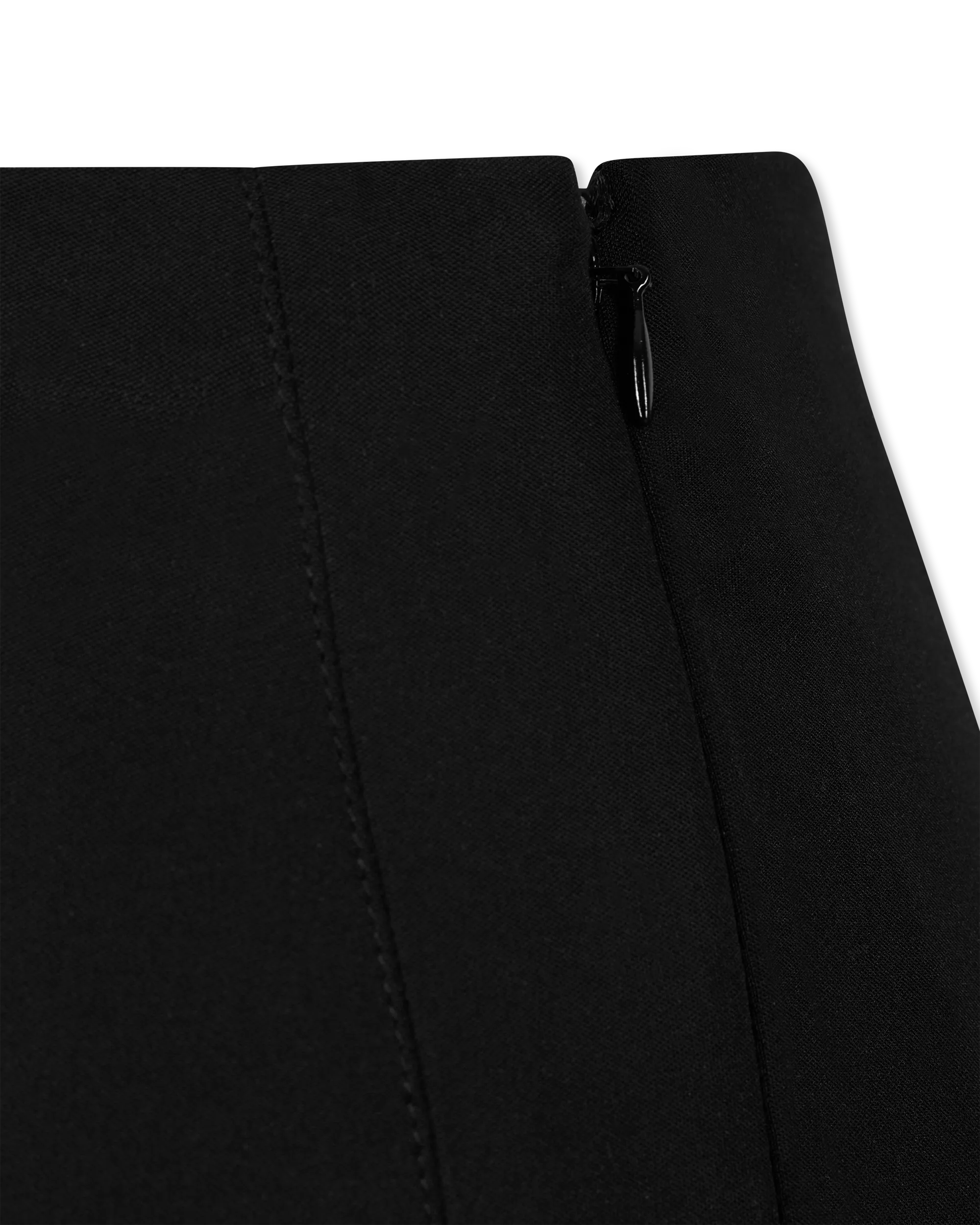 Ankle Zipper Mid Waist Pants - DIHSAN