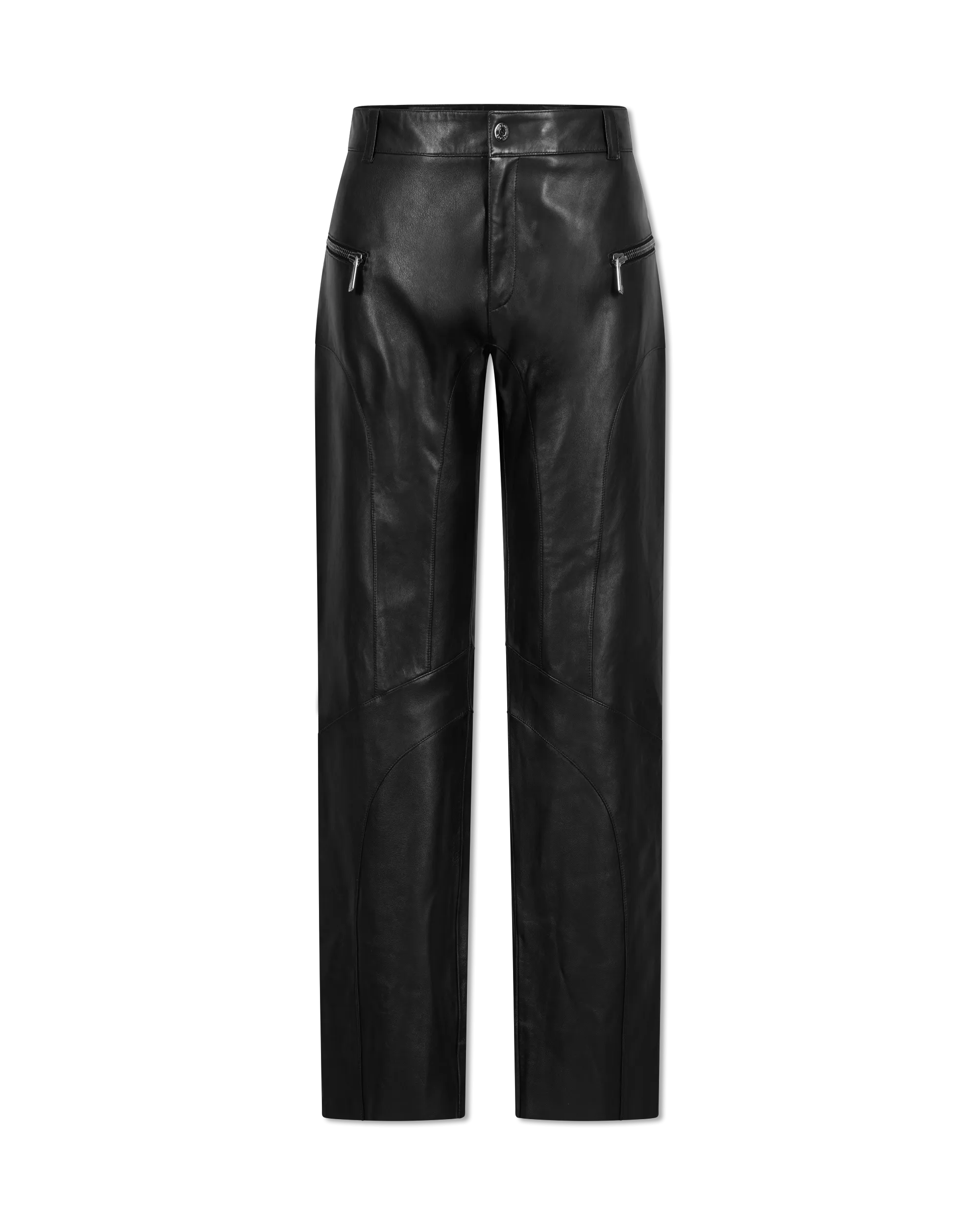 Leather Moto Pants - DIHSAN