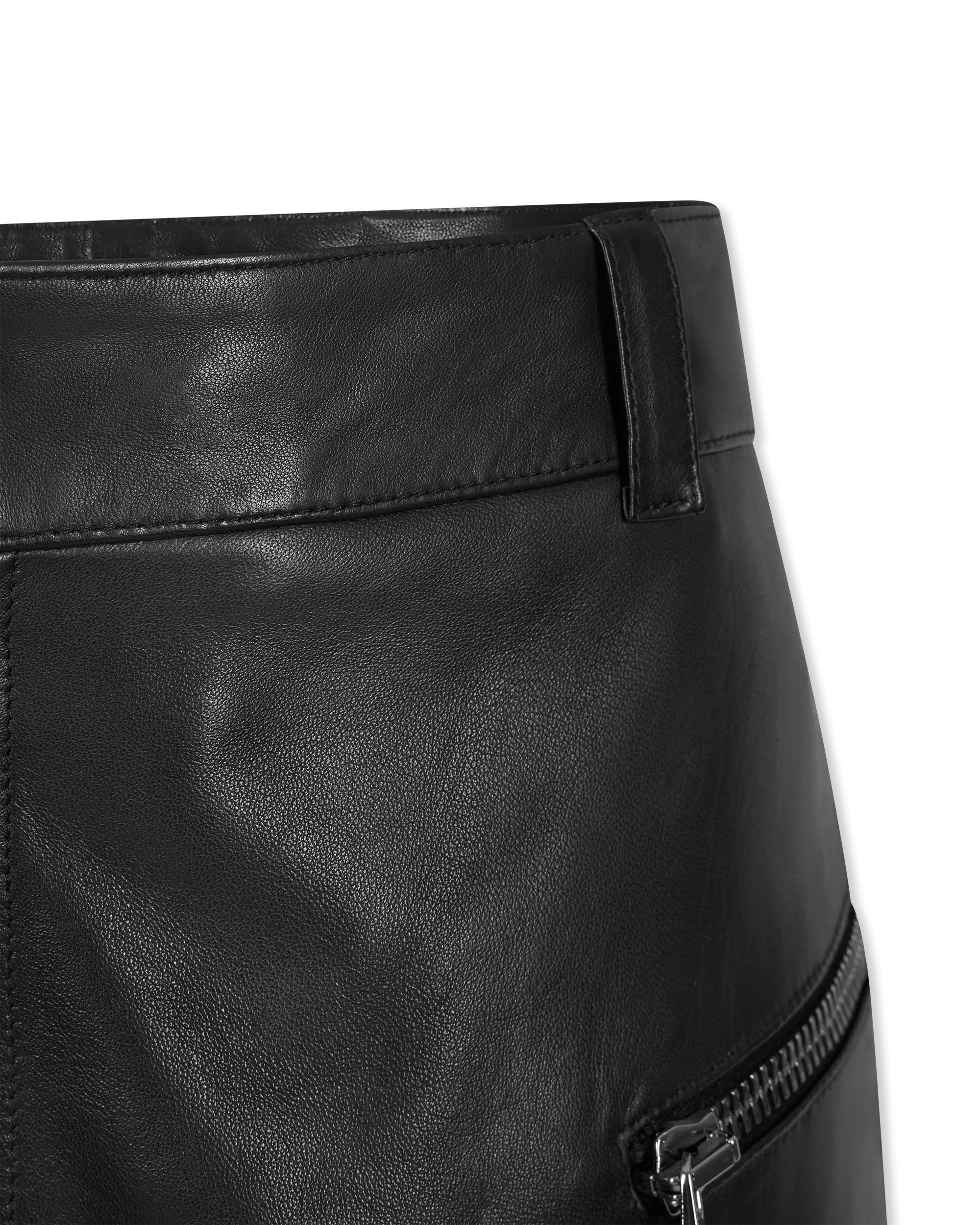 Leather Moto Pants - DIHSAN