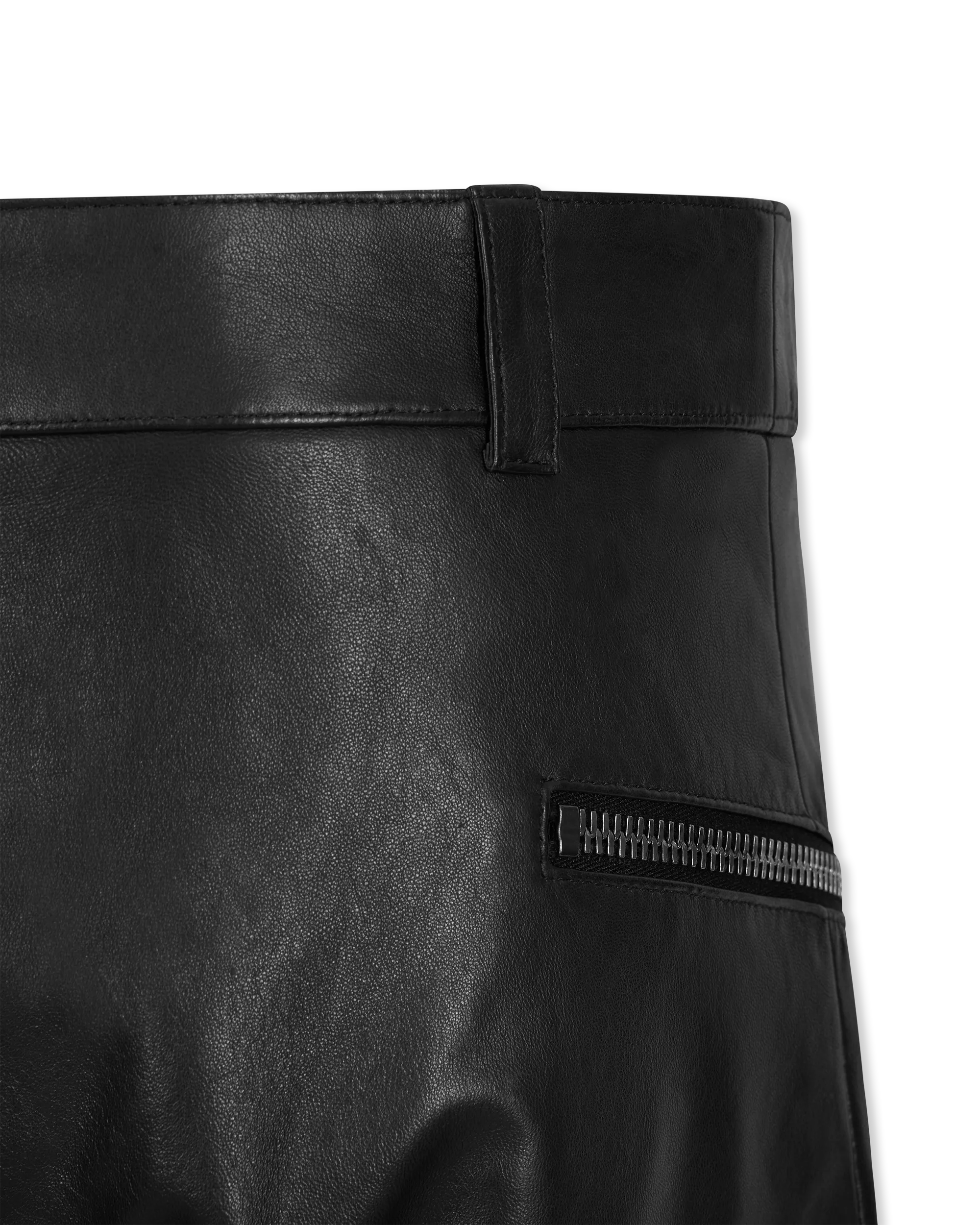 Leather Moto Pants - DIHSAN