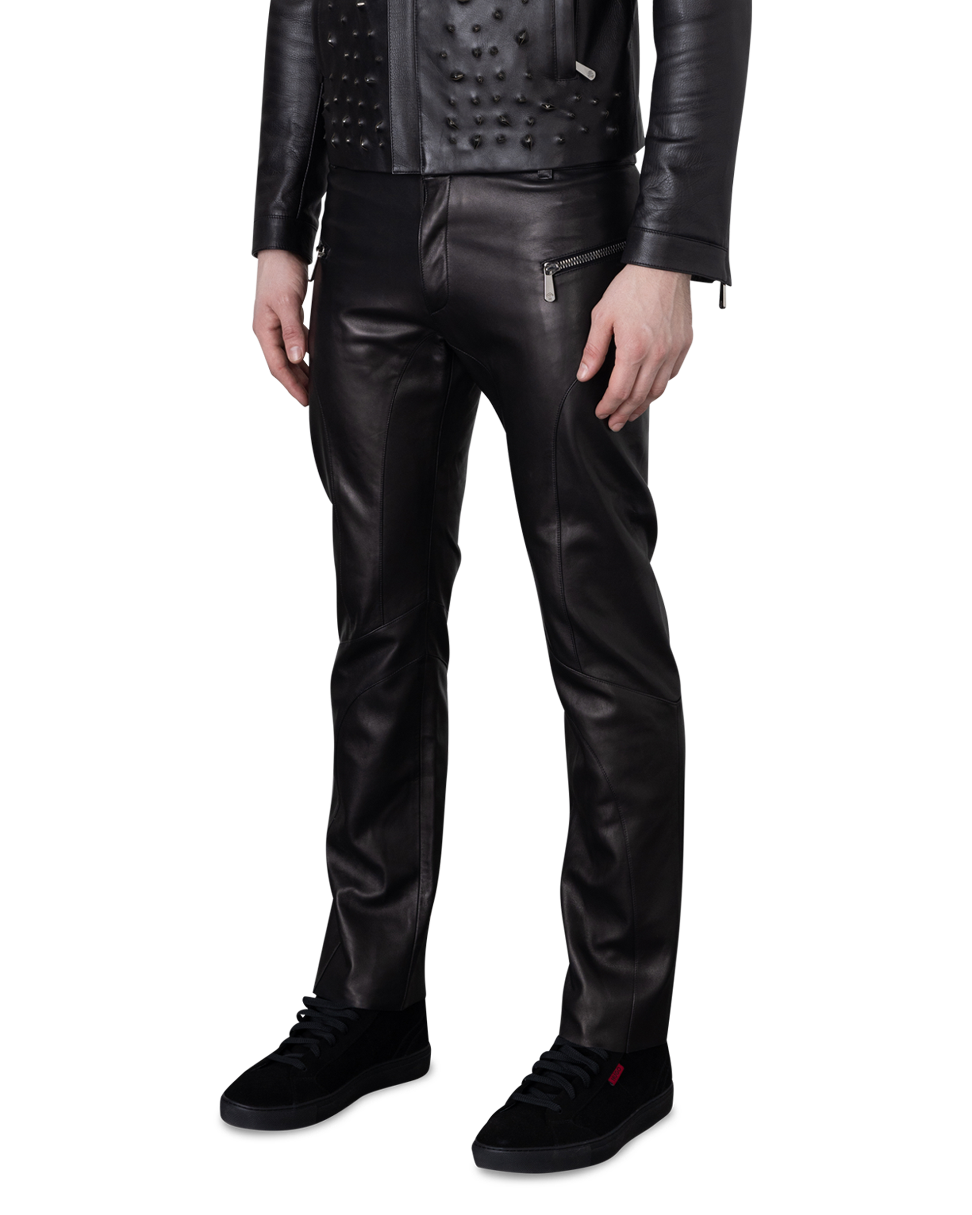Leather Moto Pants