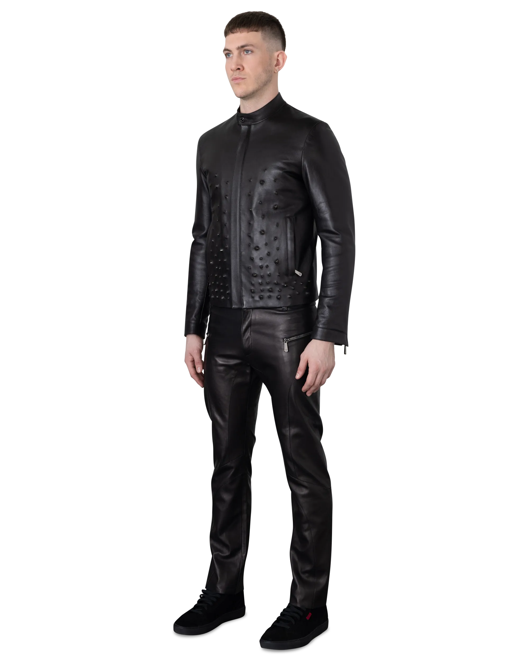 Leather Moto Pants