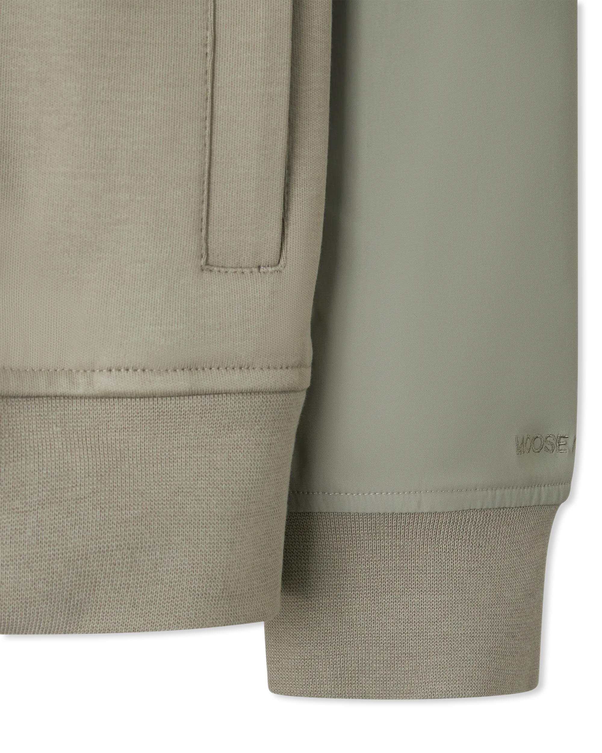 Sage Cotton Moose Knuckles Perido Bomber Jacket by Moose Knuckles | DIHSAN