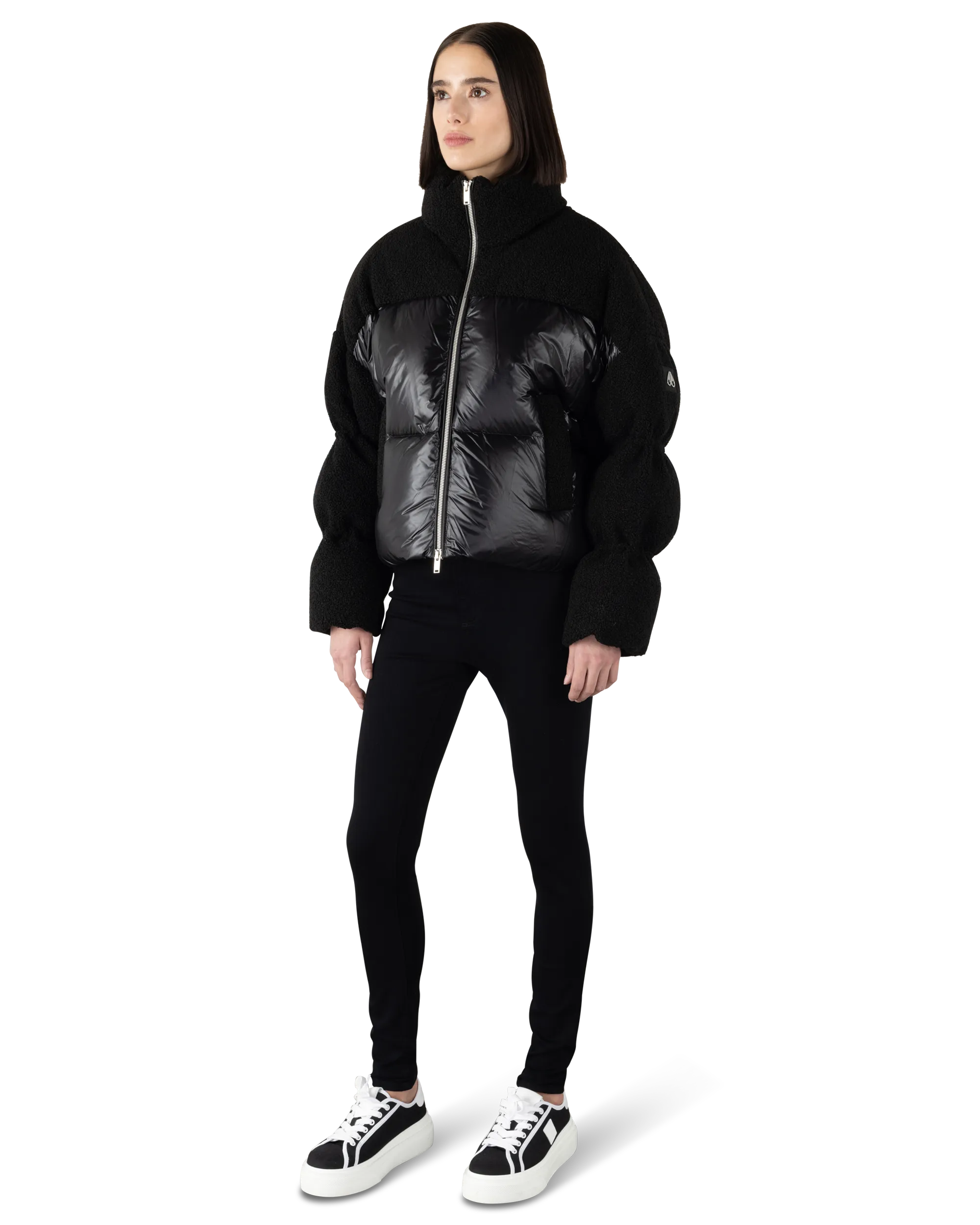 Moose Knuckles Agate Shearling Down Puffer Jacket