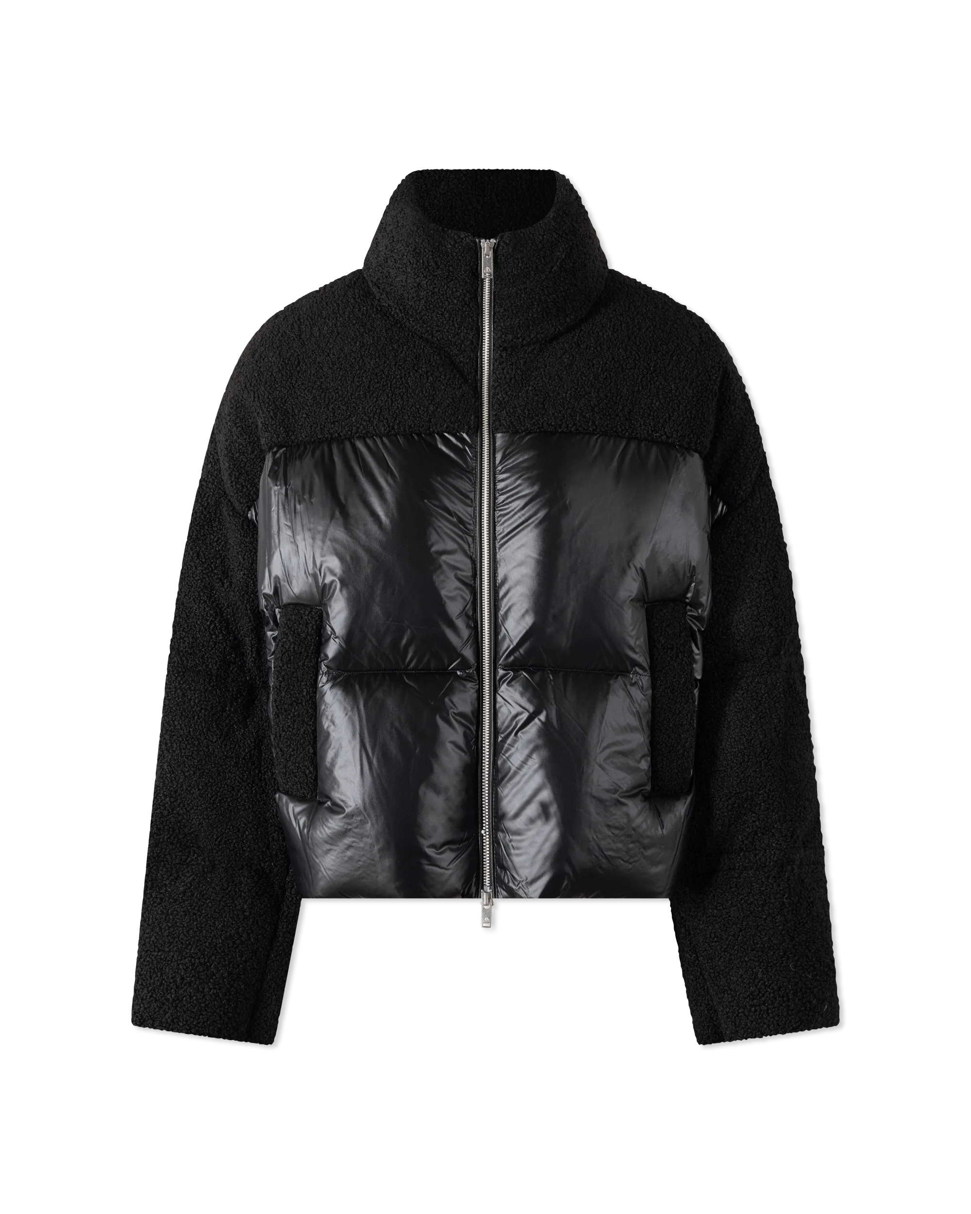 Moose Knuckles Agate Shearling Down Puffer Jacket