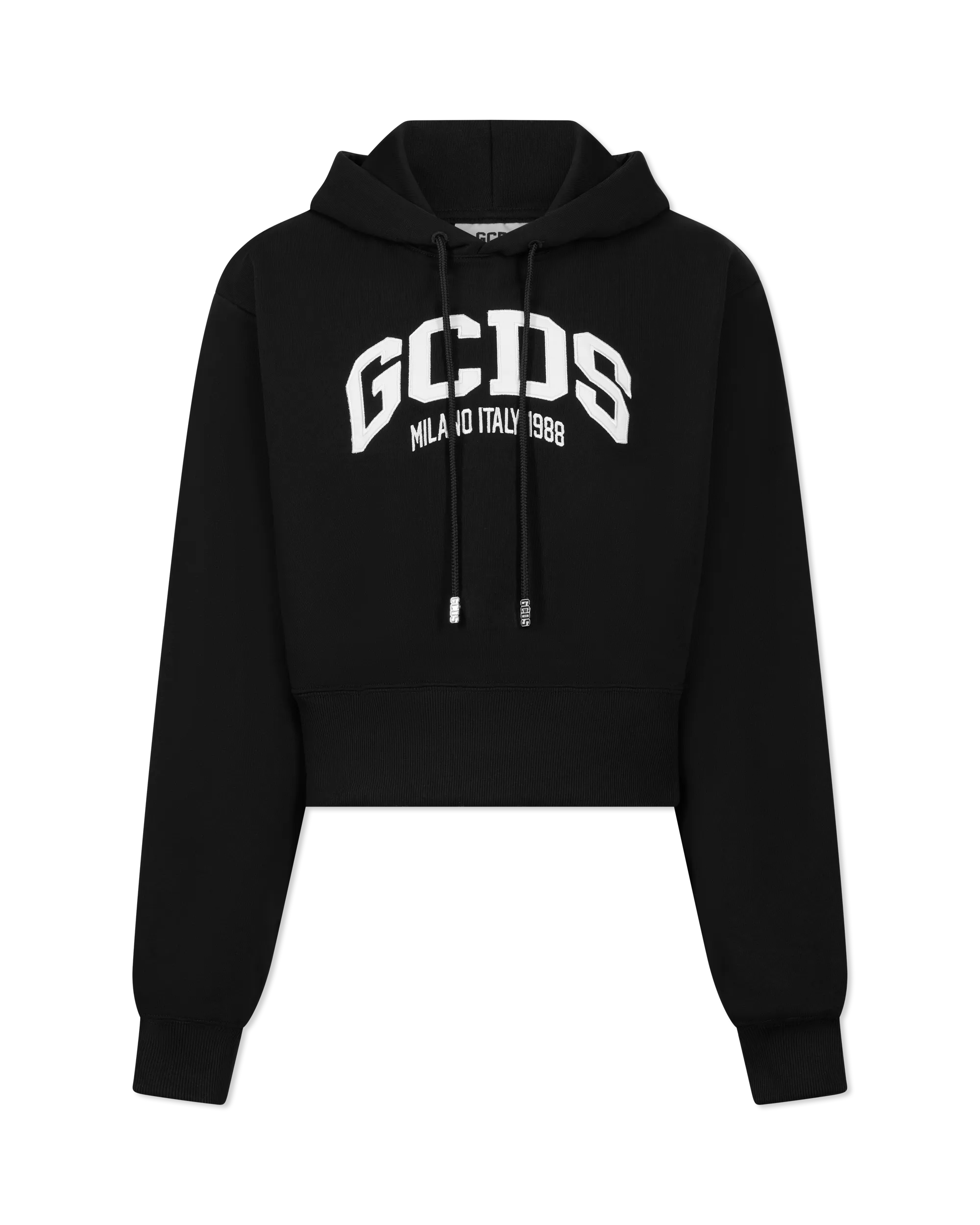 Lounge Logo Cropped Hoodie - DIHSAN
