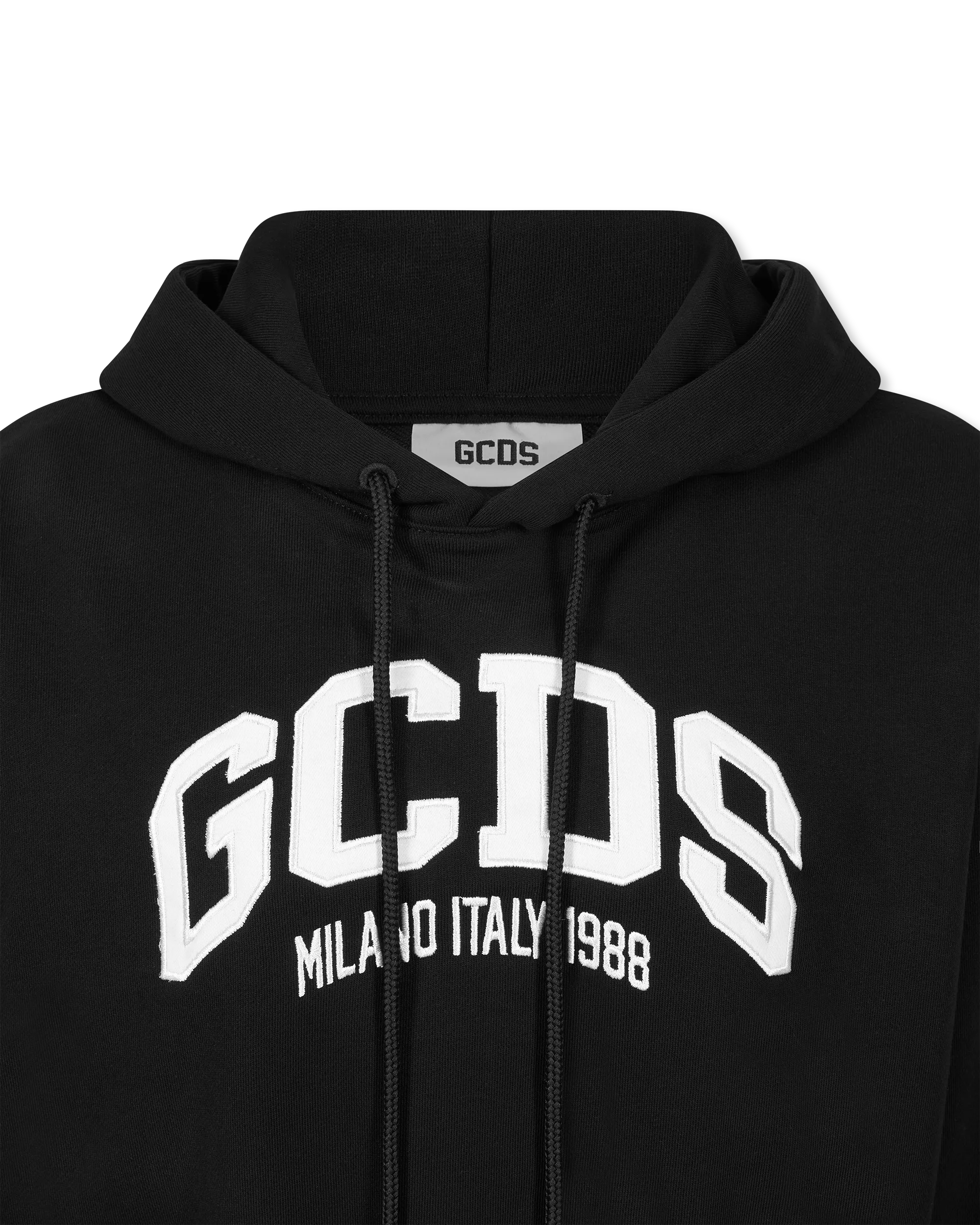Lounge Logo Cropped Hoodie - DIHSAN