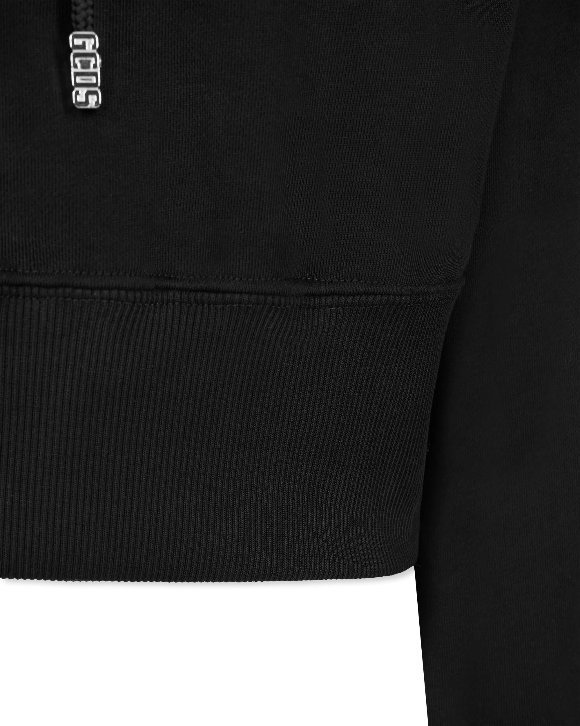 Lounge Logo Cropped Hoodie - DIHSAN