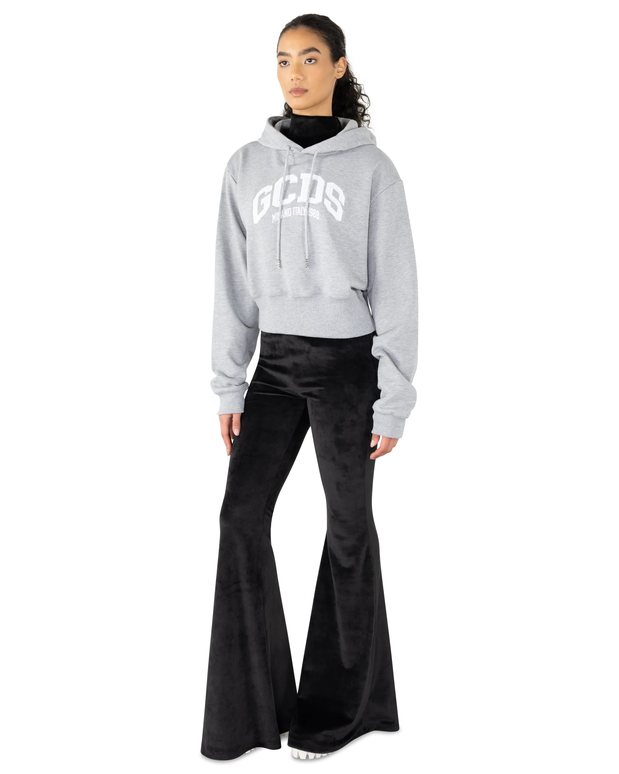 Lounge Logo Cropped Hoodie