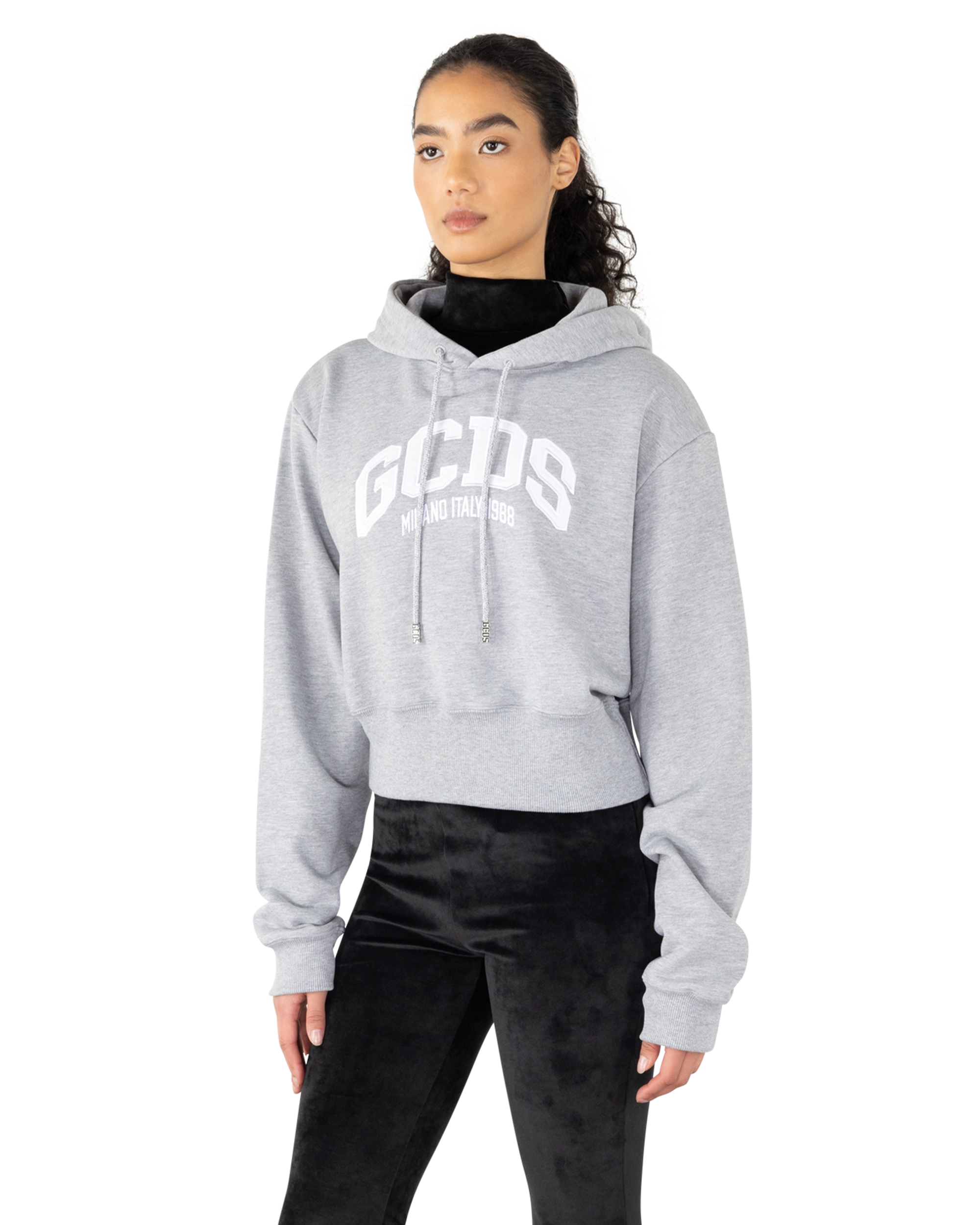 Lounge Logo Cropped Hoodie
