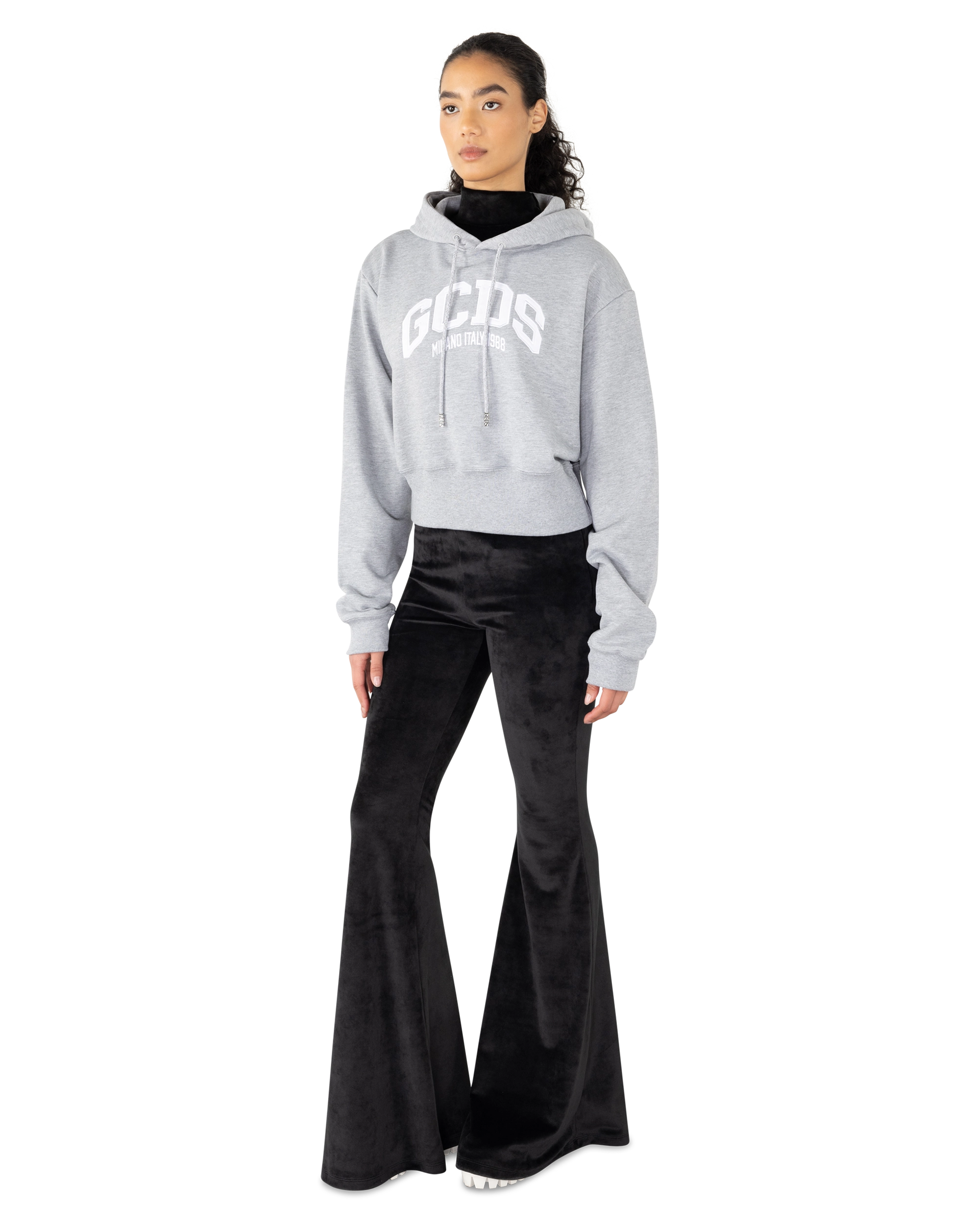 Lounge Logo Cropped Hoodie