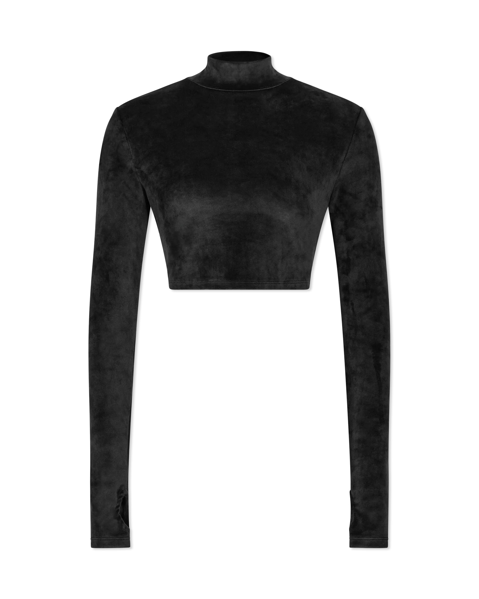 Velvet Choker Longsleeve Top - DIHSAN