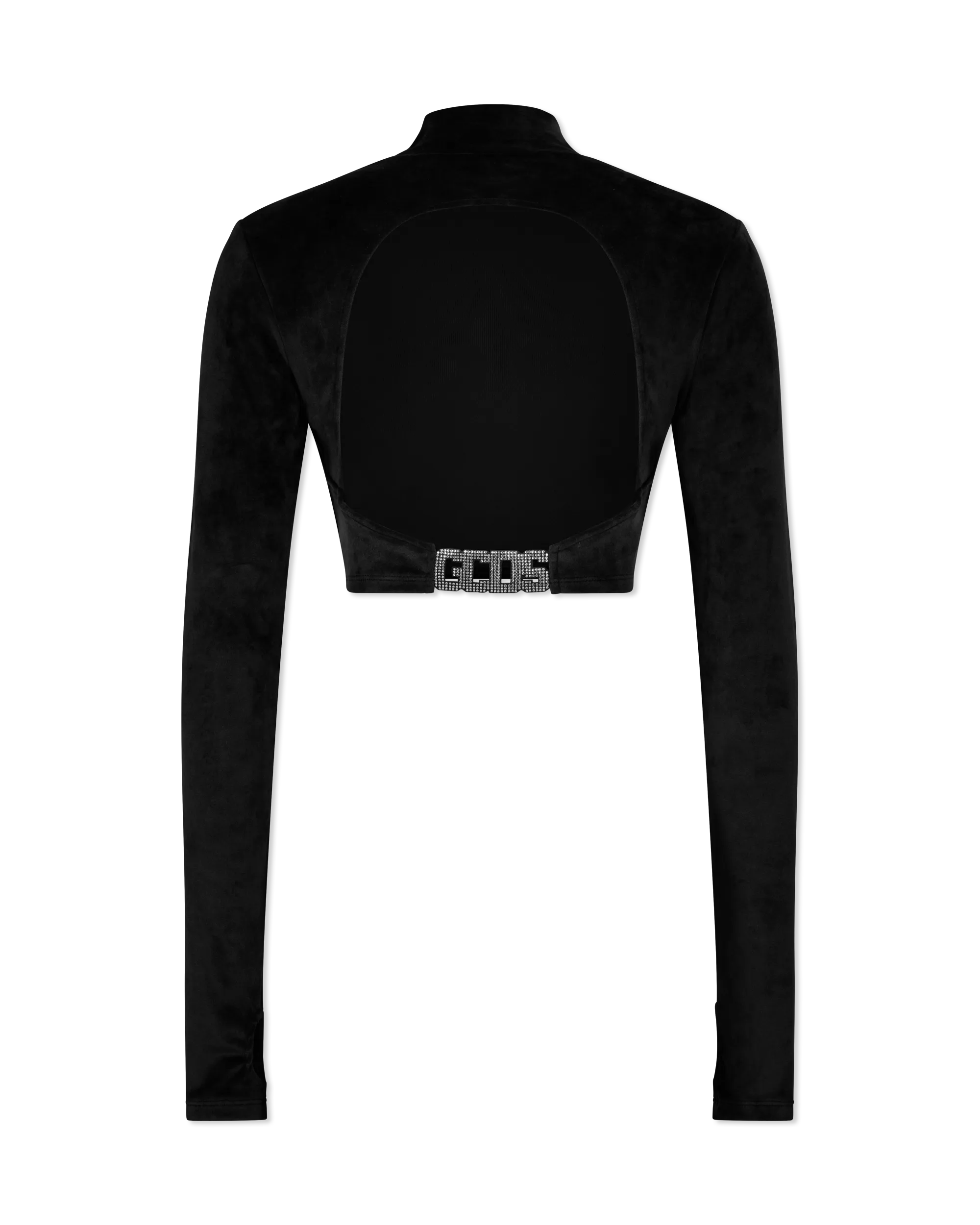 Velvet Choker Longsleeve Top - DIHSAN