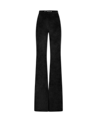 Velvet Choker Flare Trousers - DIHSAN