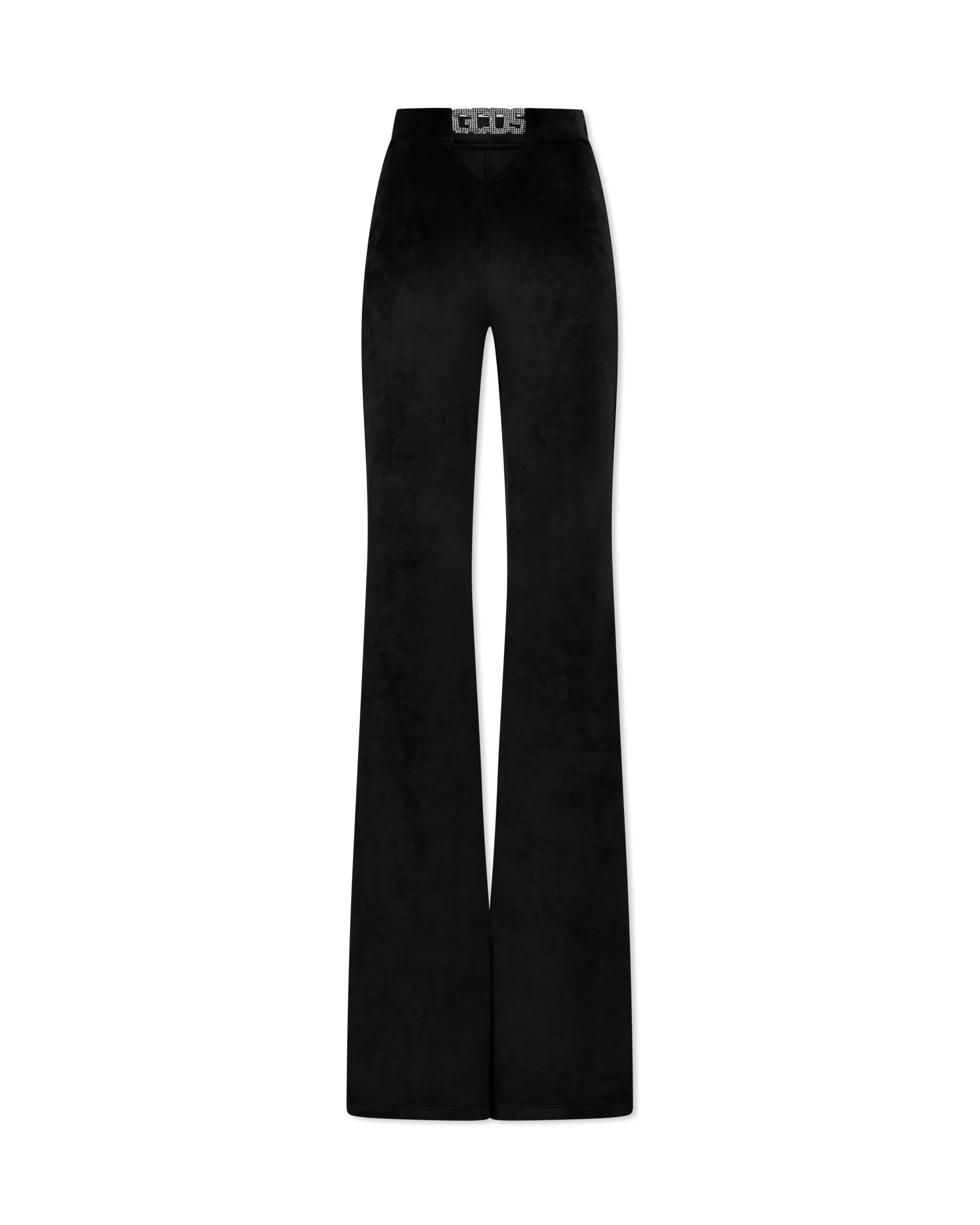 Velvet Choker Flare Trousers - DIHSAN