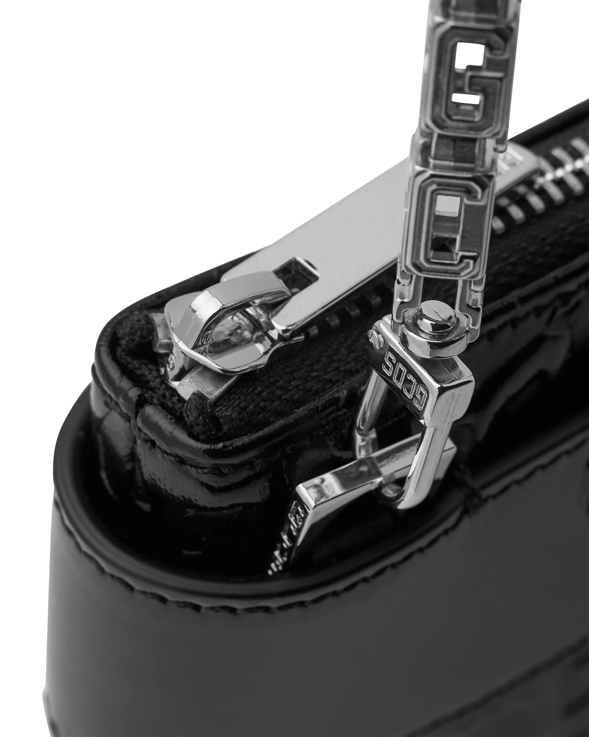 Comma Notte Patent Monogram Bag - DIHSAN