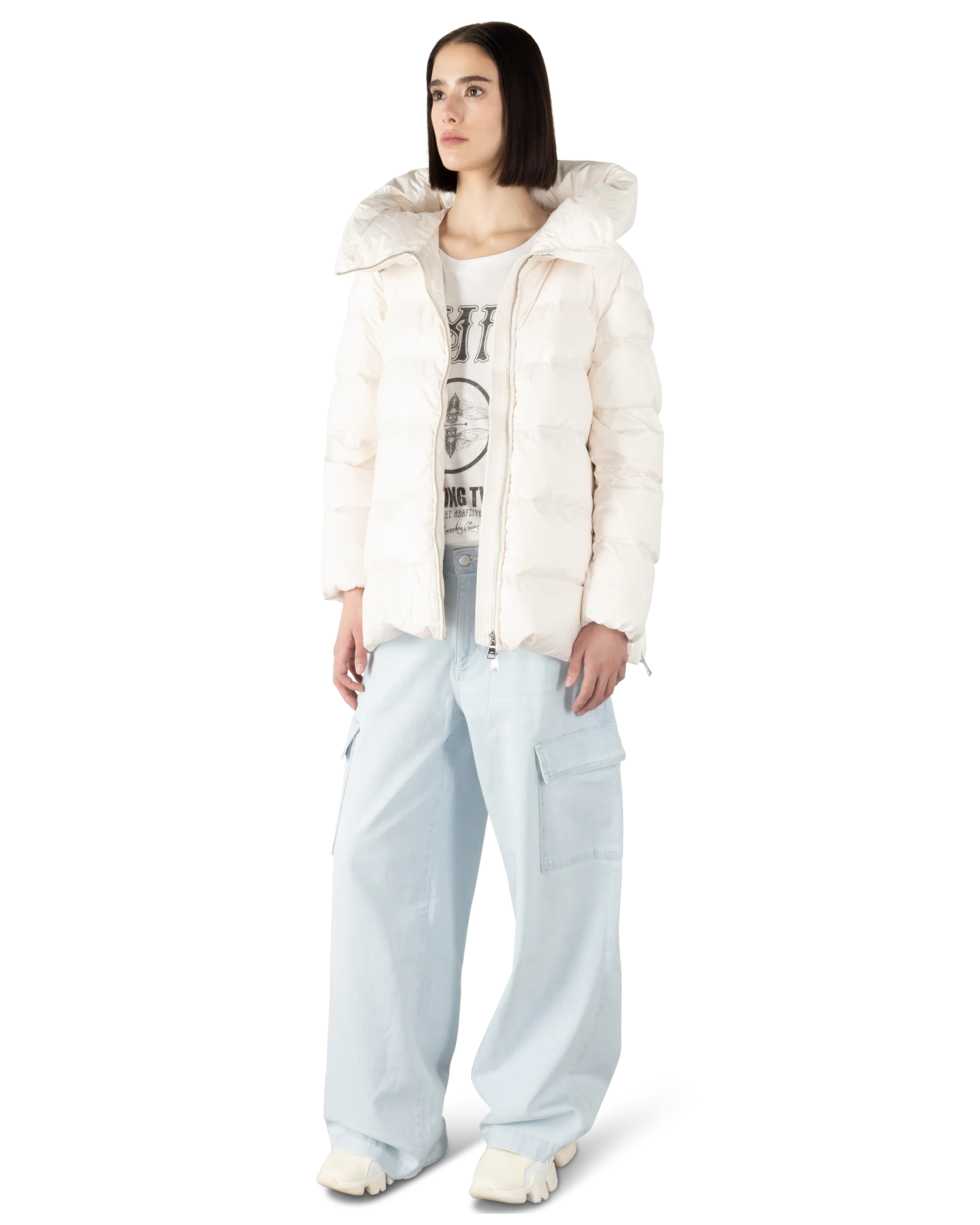 A-Shape In Cocoon Down Puffer Jacket