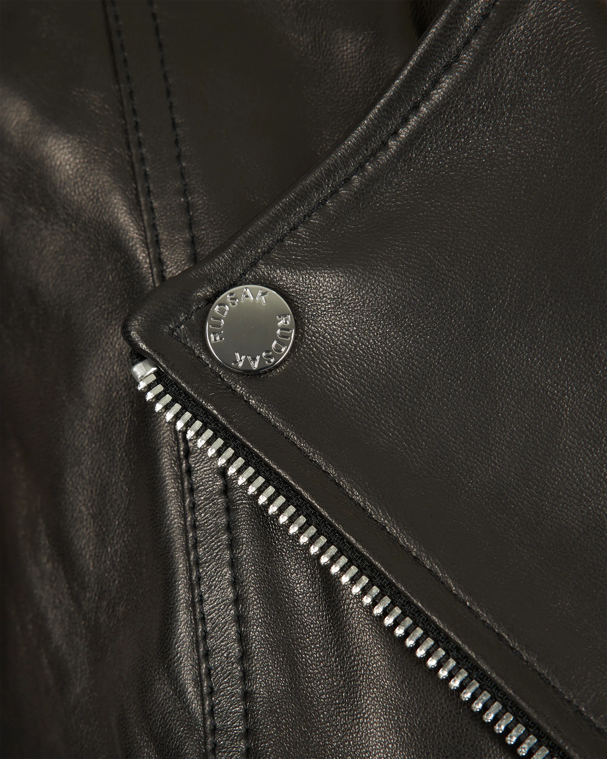 Winni Cropped Leather Jacket - DIHSAN