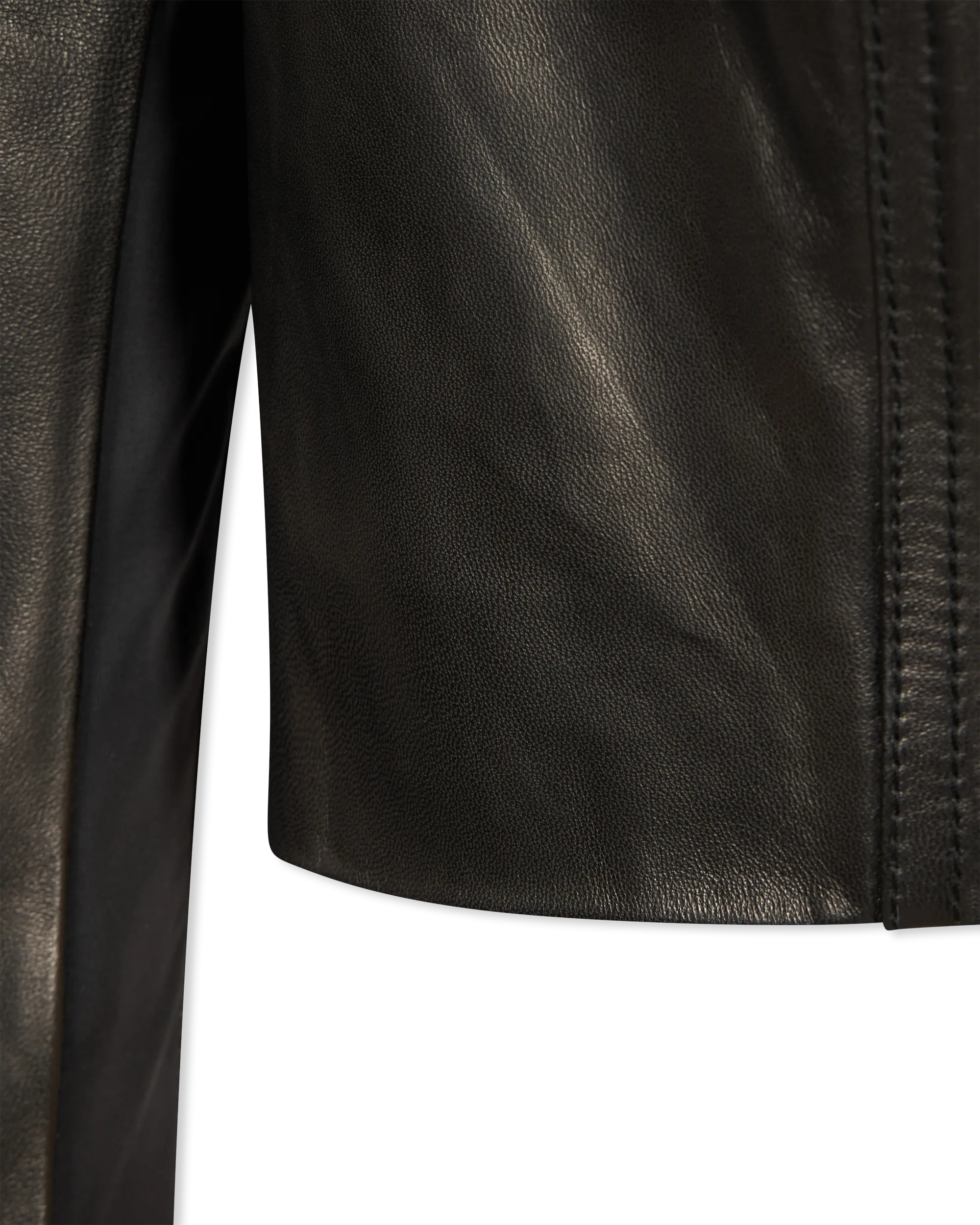 Winni Cropped Leather Jacket - DIHSAN