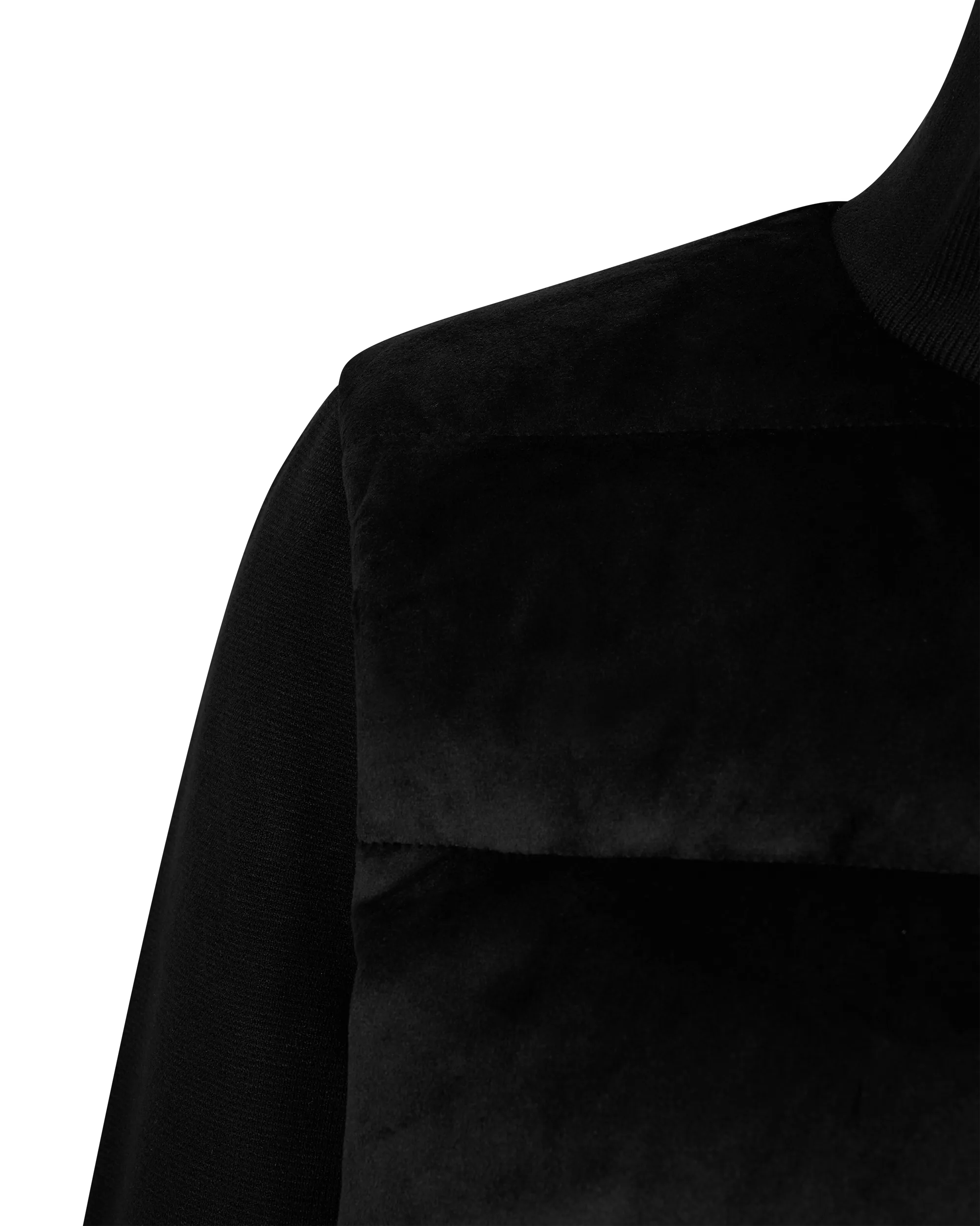 Camille Velvet Hybrid Down Jacket - DIHSAN