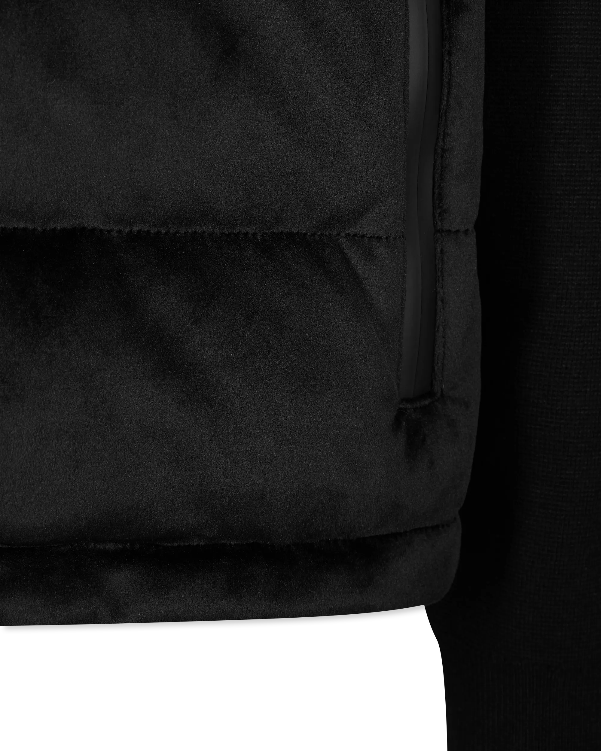 Camille Velvet Hybrid Down Jacket - DIHSAN