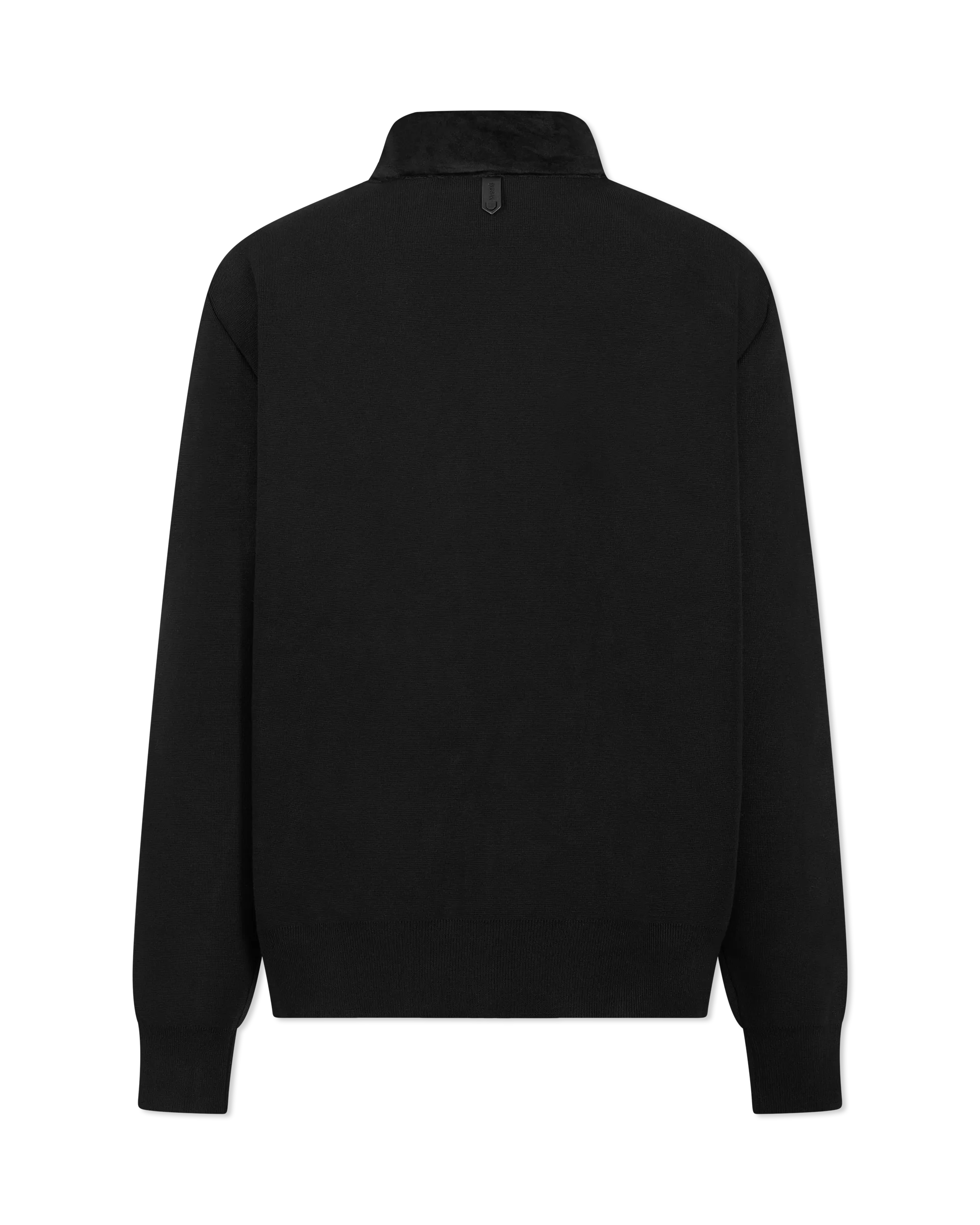 Eugene Velvet Hybrid Knit & Down Vest - DIHSAN