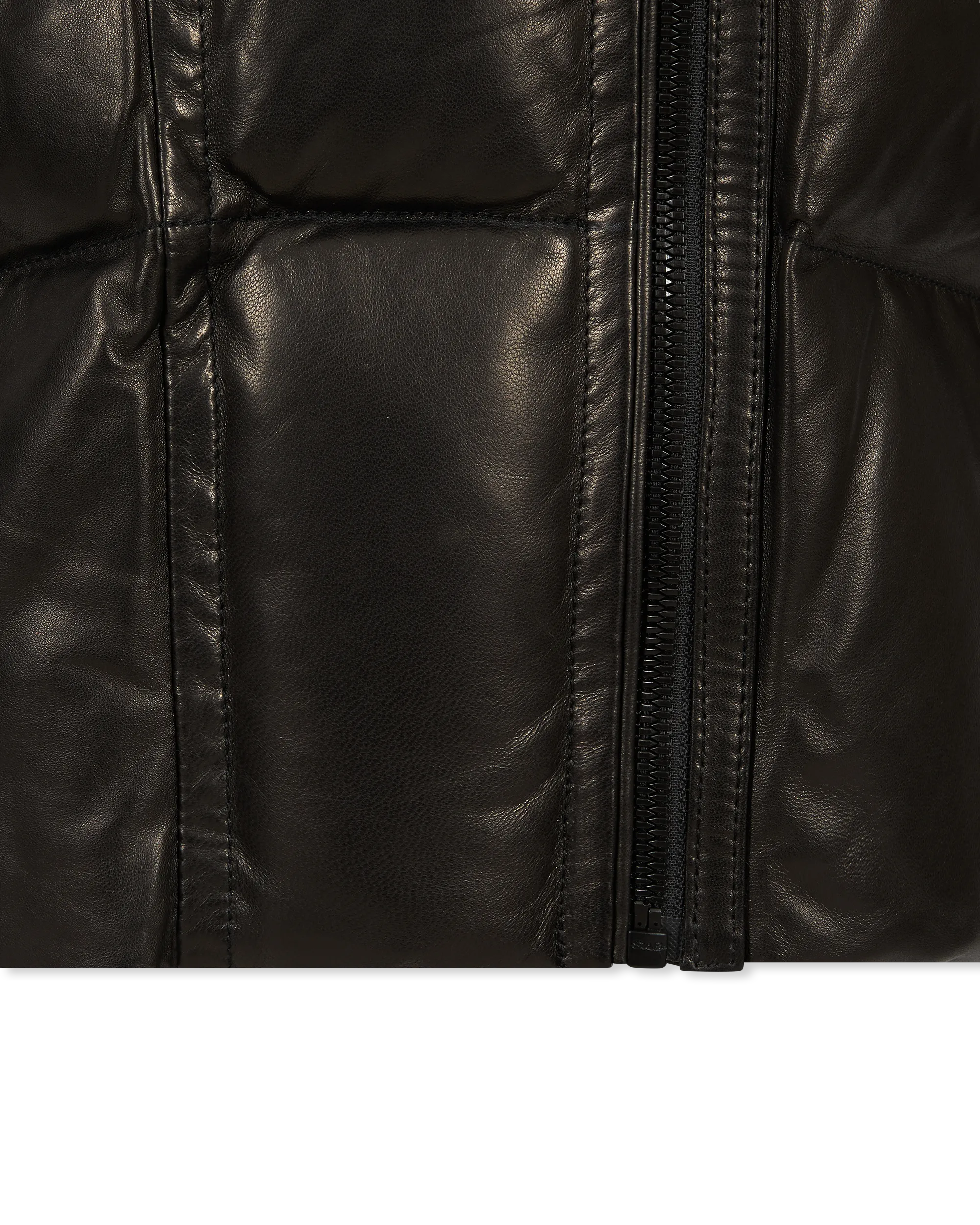 Shauna X Leather & Fur Down Puffer - DIHSAN
