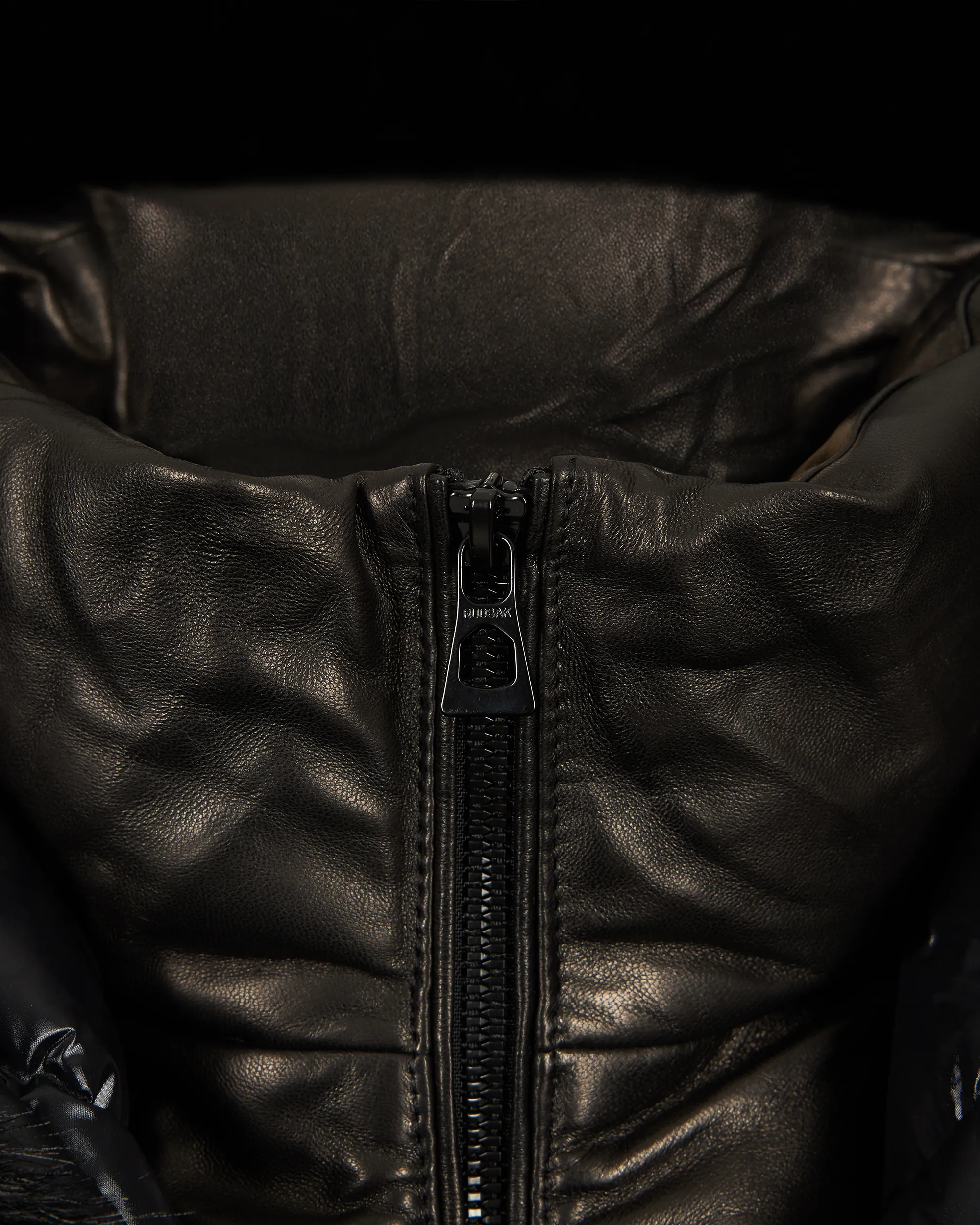 Shauna X Leather & Fur Down Puffer - DIHSAN