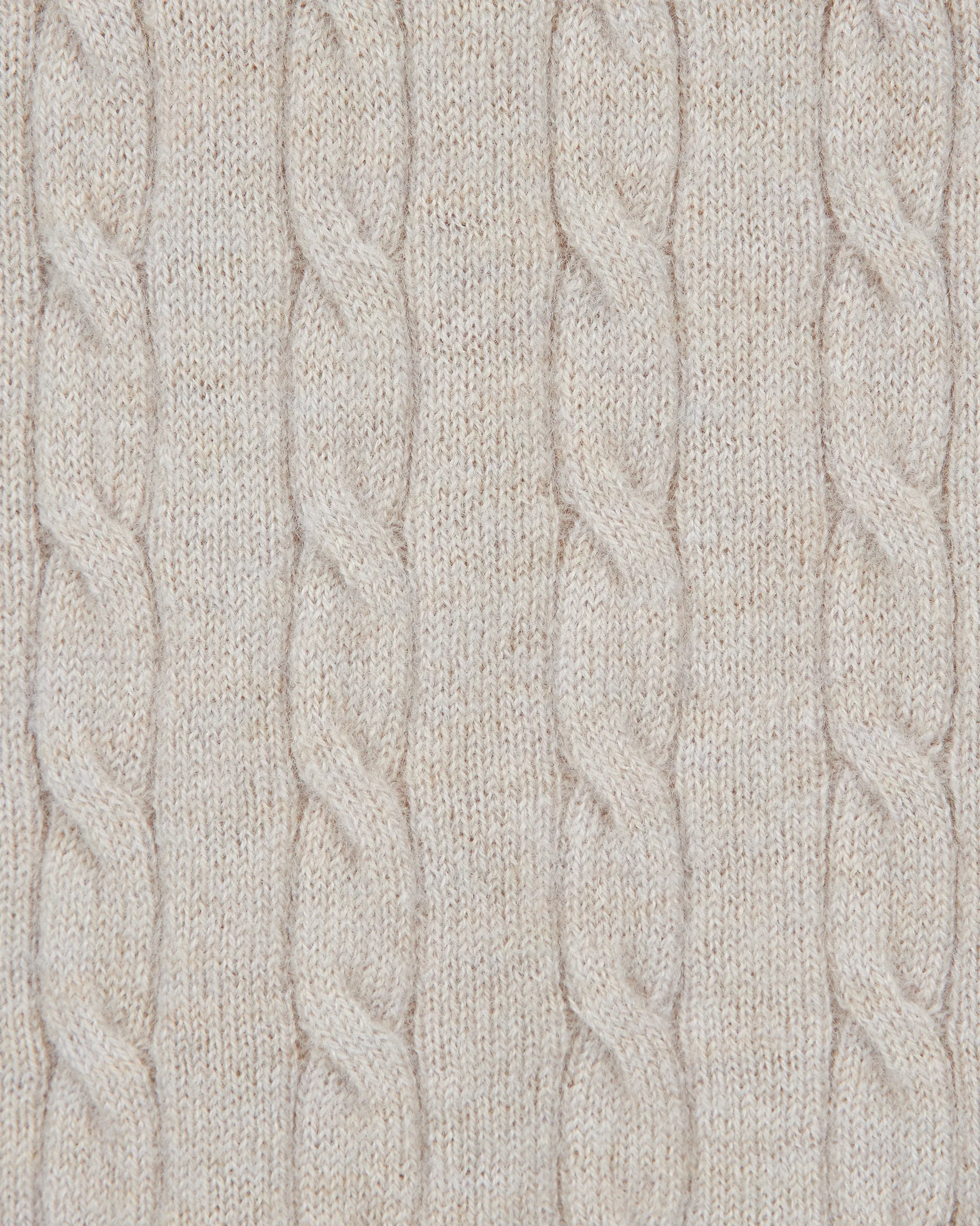 Luxury Cable Merino Wool Zip-Up Sweater - DIHSAN