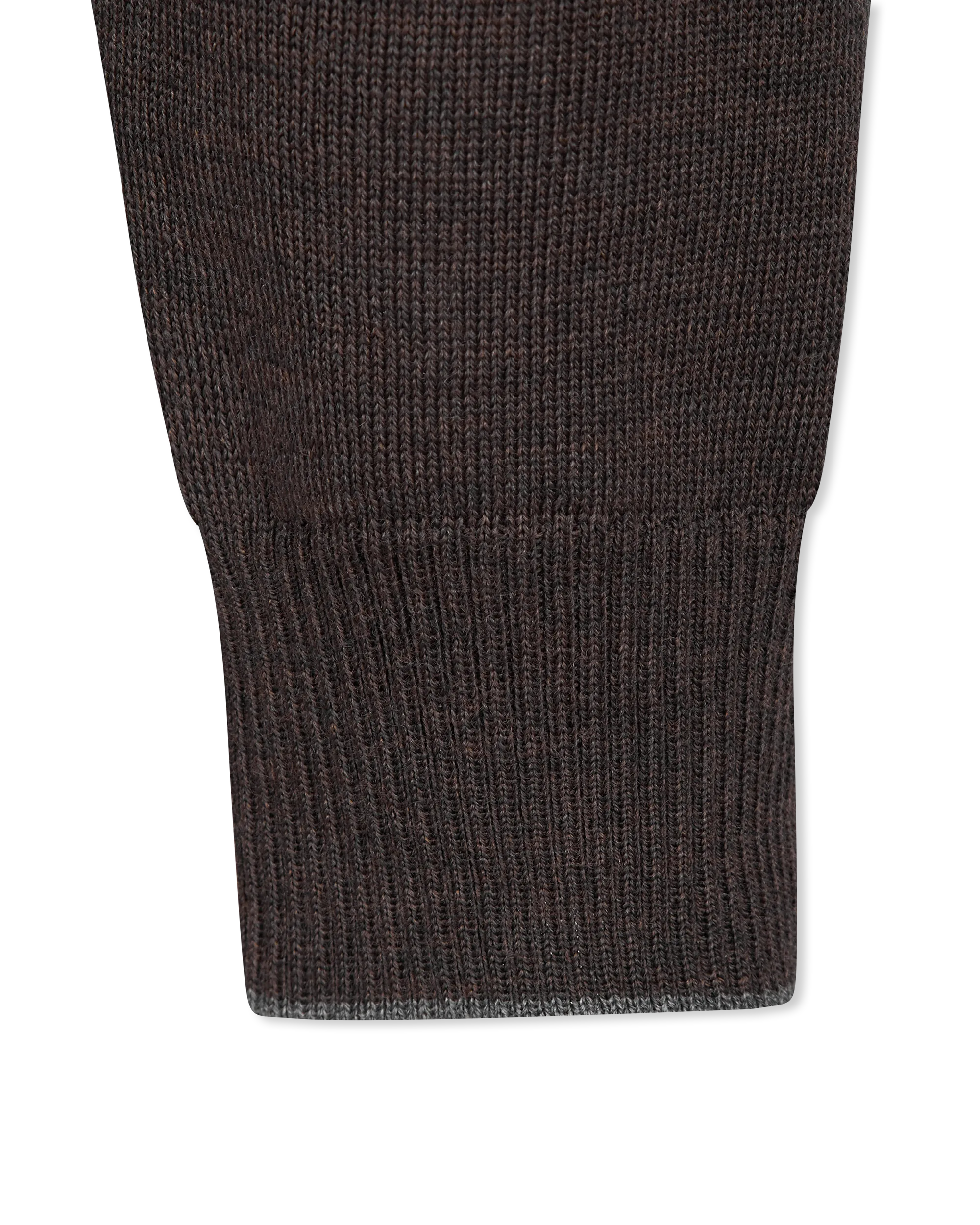 Light Gauge High Neck Quarter-Zip Sweater - DIHSAN