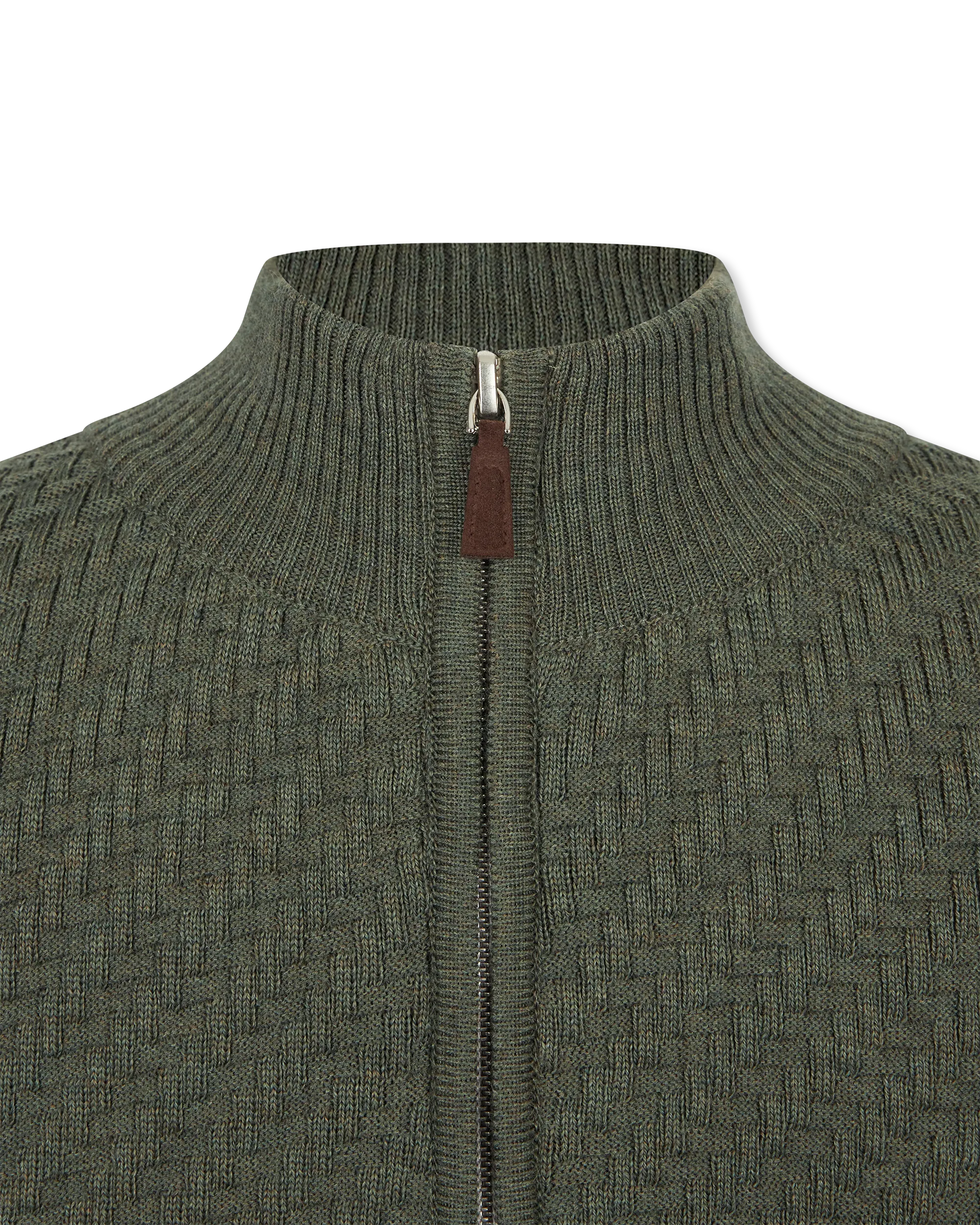 Light Gauge Structured Zipped Cardigan - DIHSAN