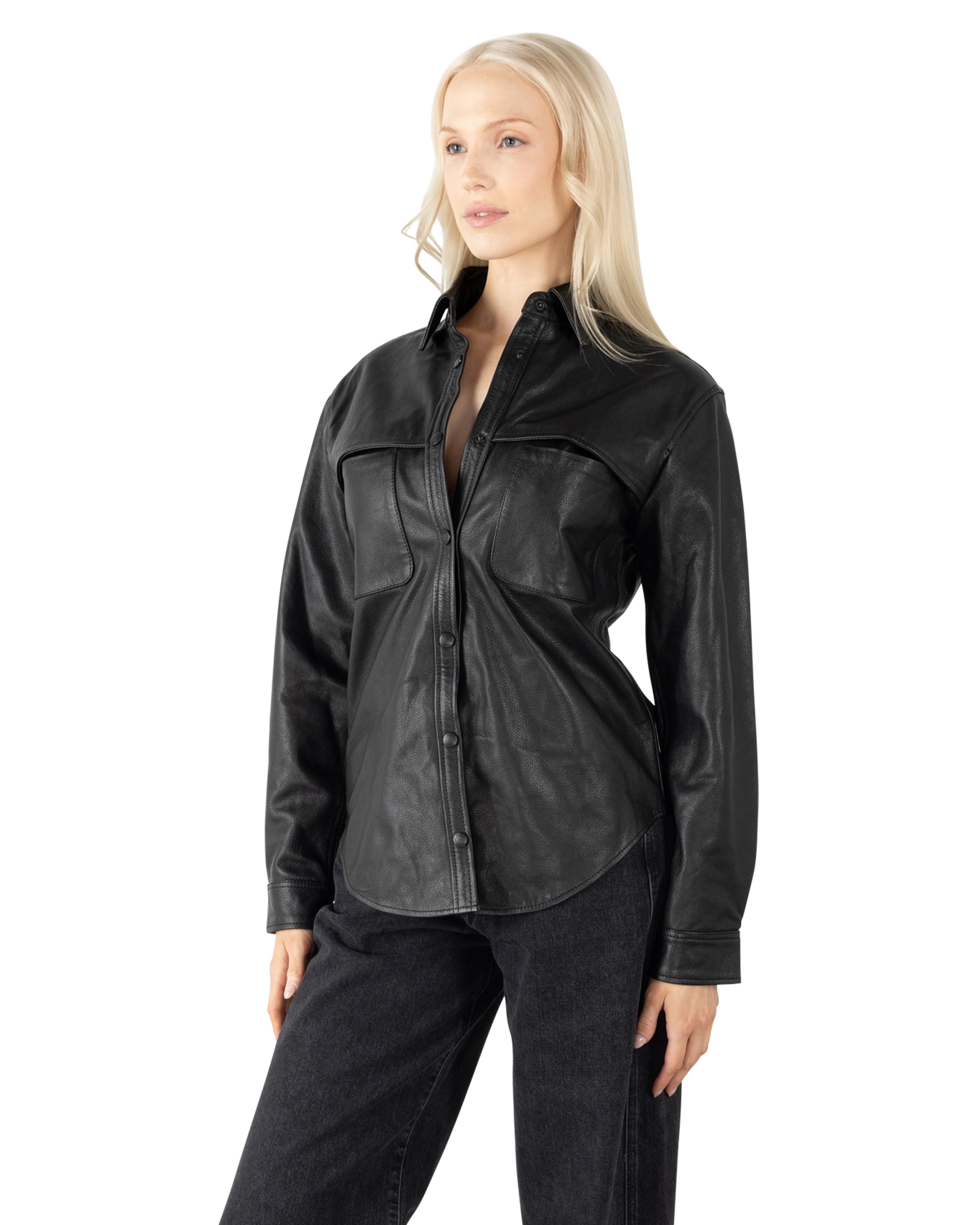 DL1961 Ines Leather Shirt