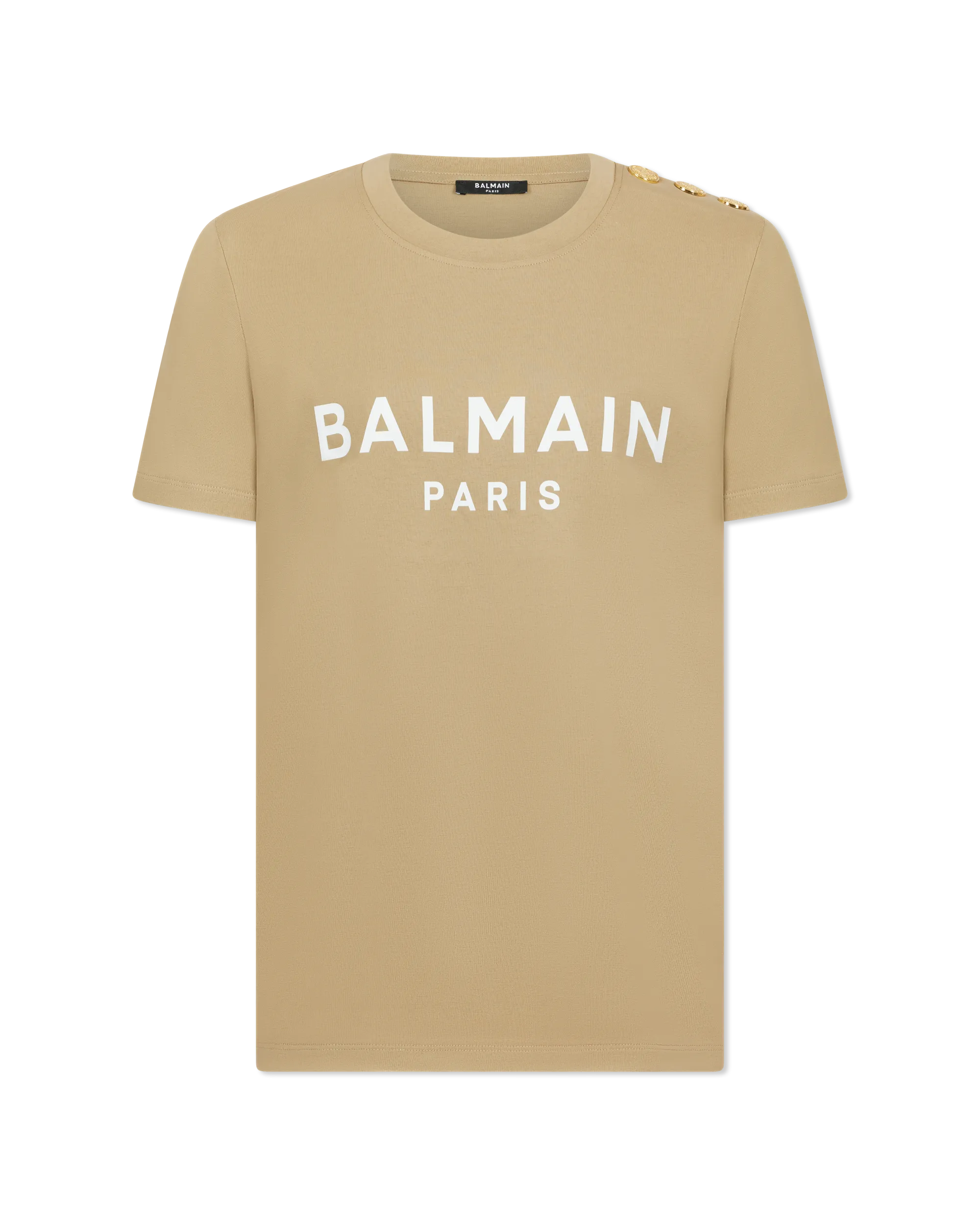 Balmain Paris Print 3 Button T-Shirt - DIHSAN