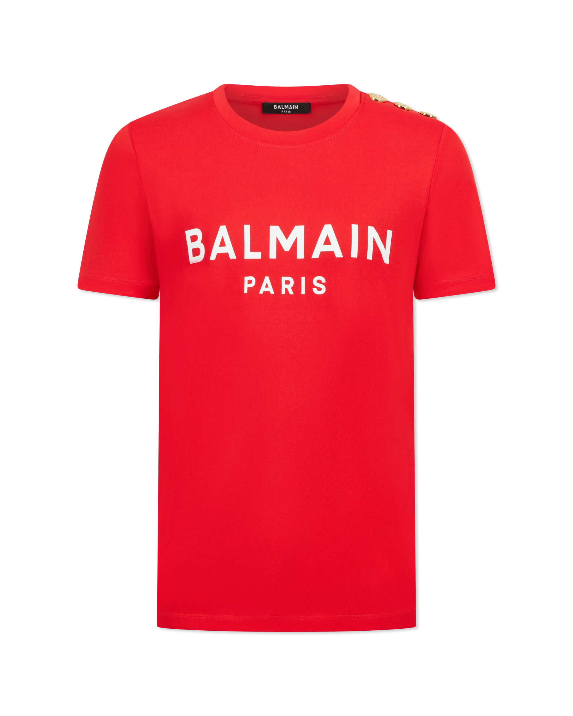 Balmain Paris Print 3 Button T-Shirt - DIHSAN
